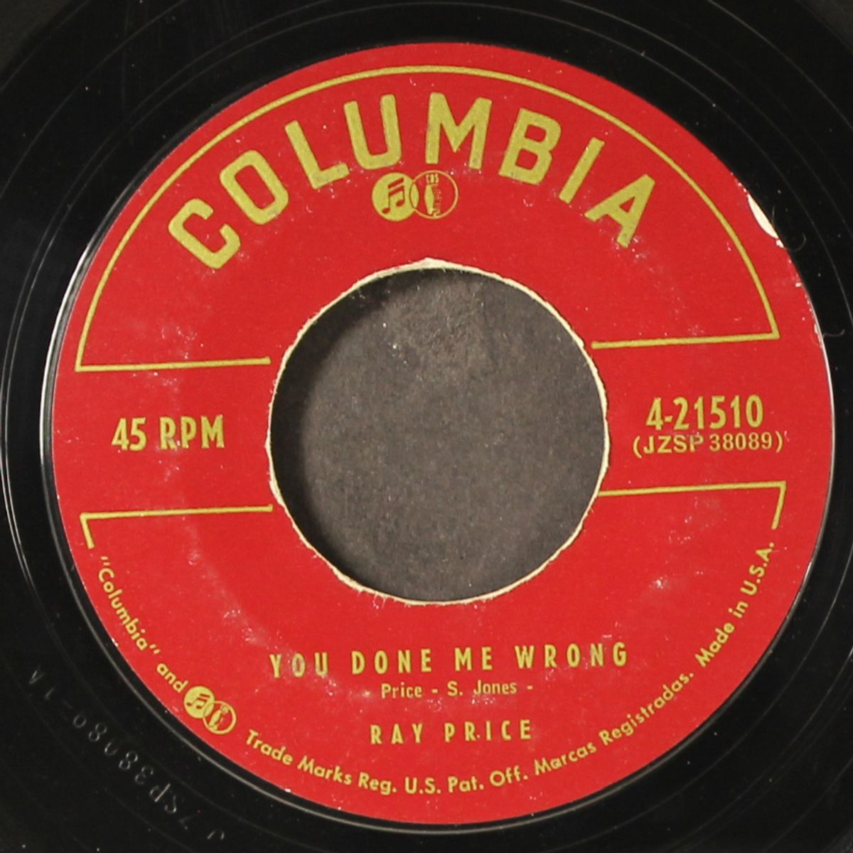 crazy arms / you done me wrong by RAY PRICE