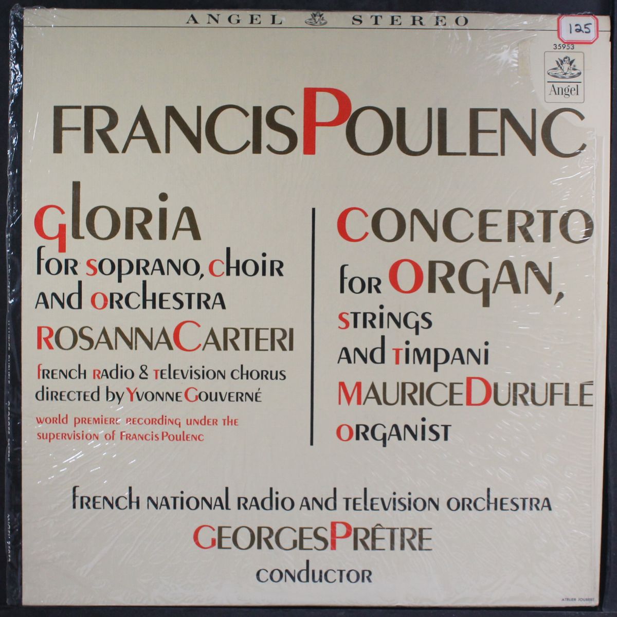 organ concerto by FRANCIS POULENC
