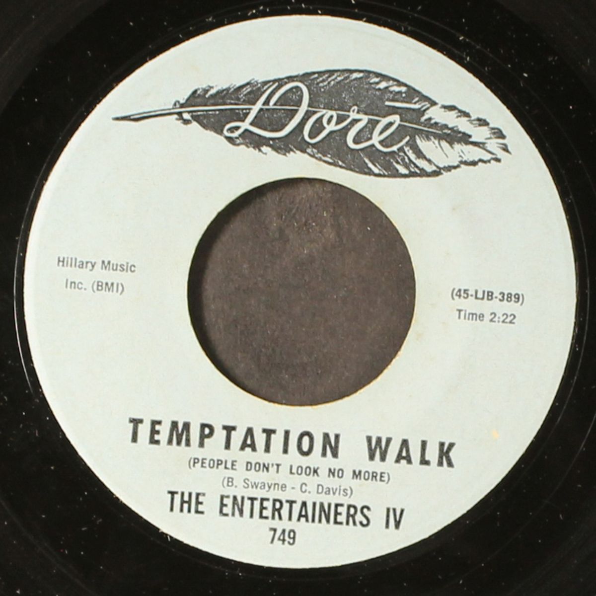 temptation walk / shake, shake, shake by ENTERTAINERS IV