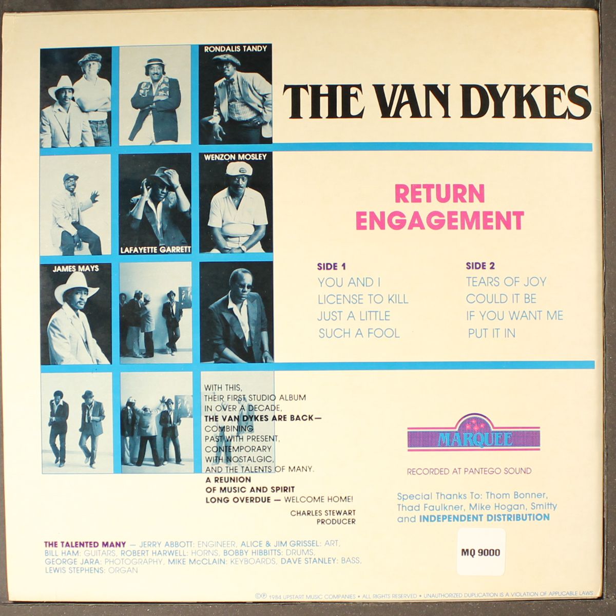 return engagement by VAN DYKES