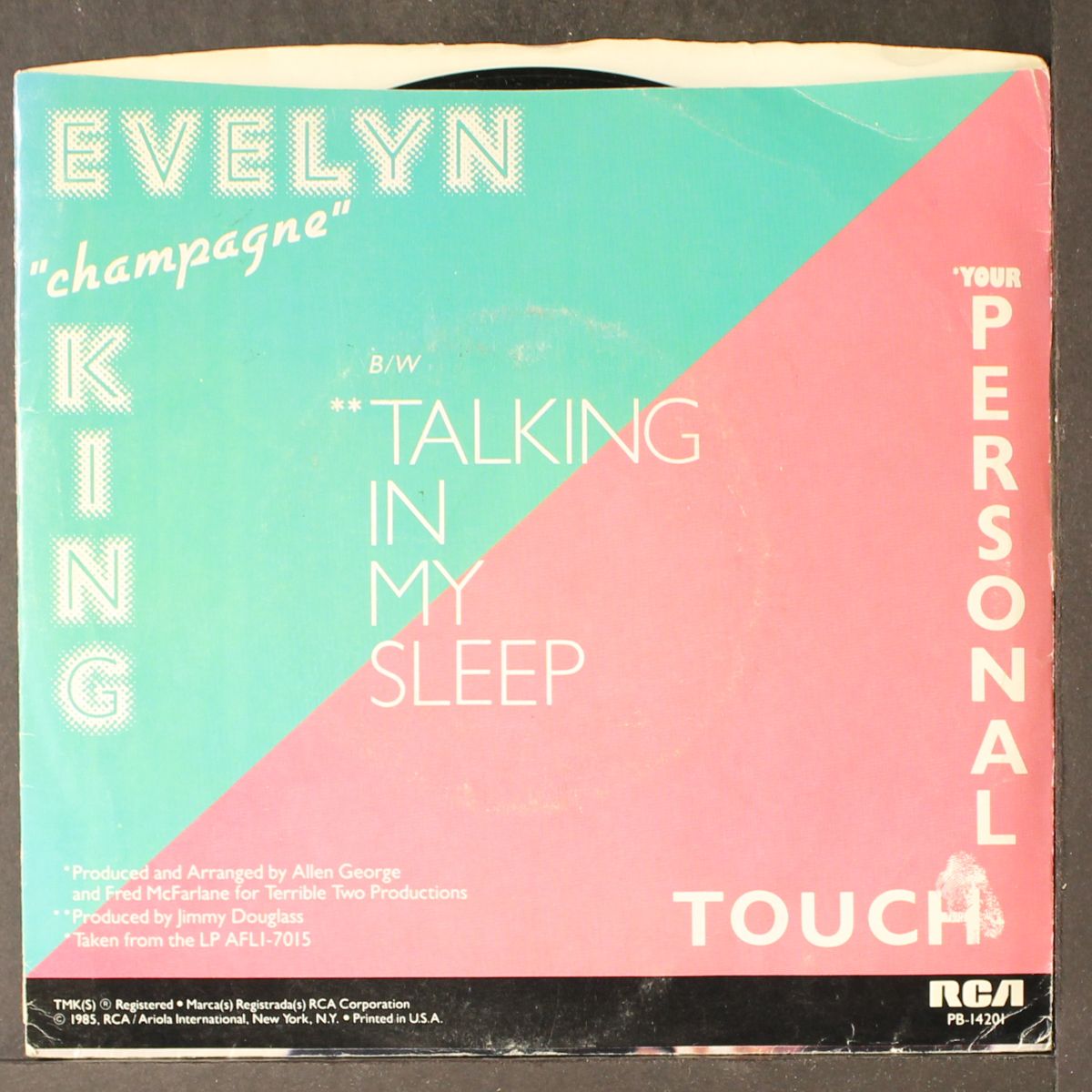 your personal touch / talking in my sleep by EVELYN "CHAMPAGNE" KING