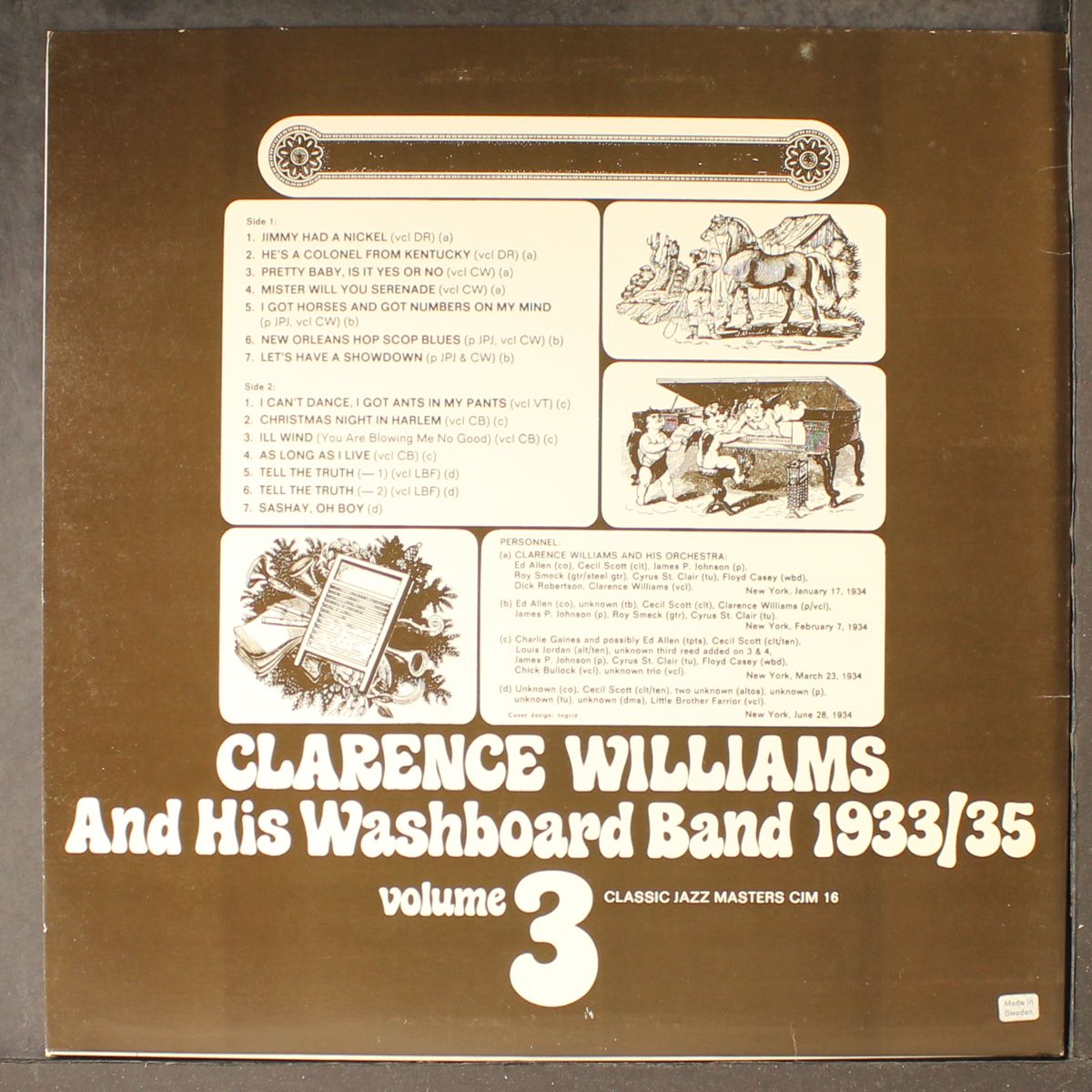1933/35 vol. 3 by CLARENCE WILLIAMS