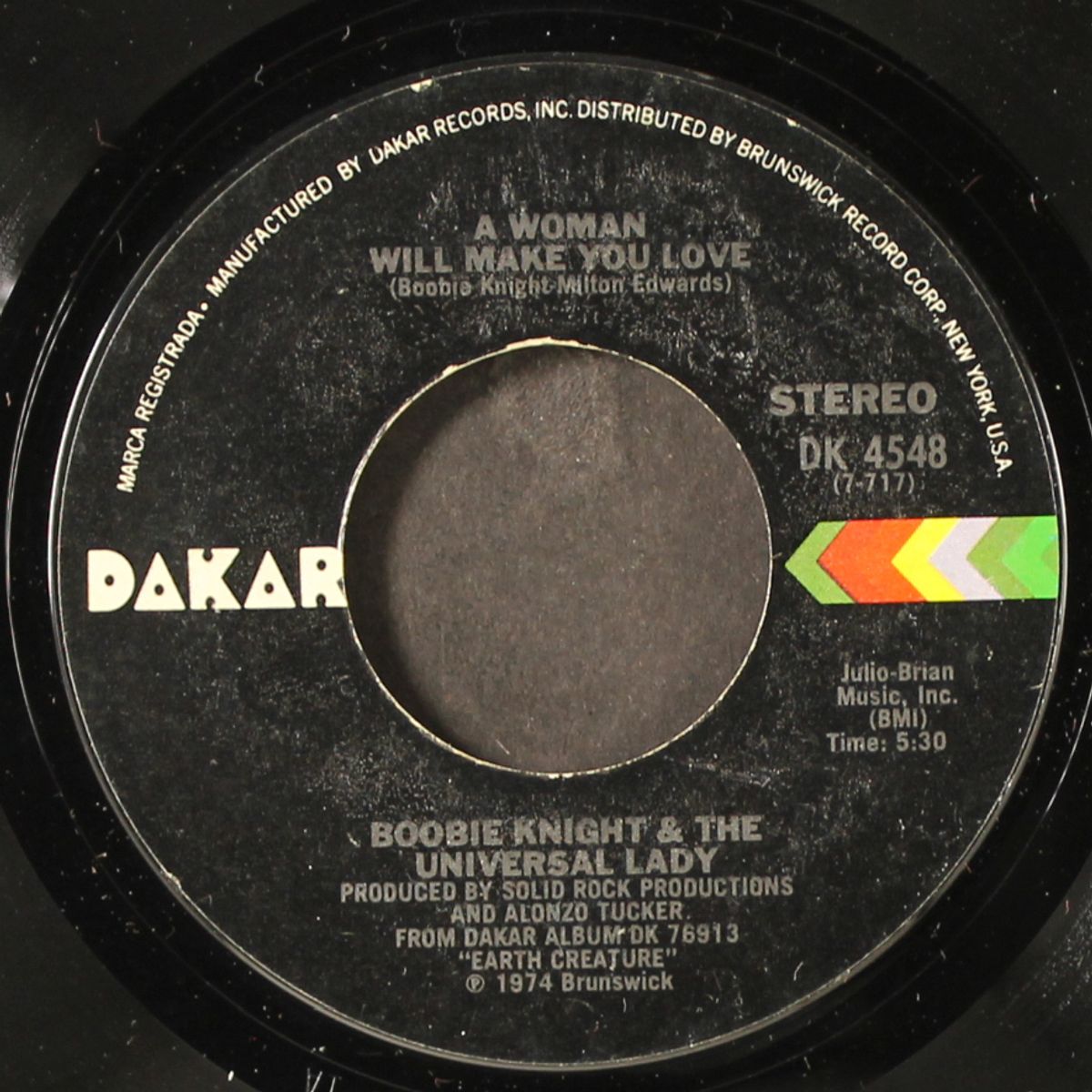 somebody touch me (in the right place) / a woman will make you love by BOOBIE KNIGHT & UNIVERSAL LADY