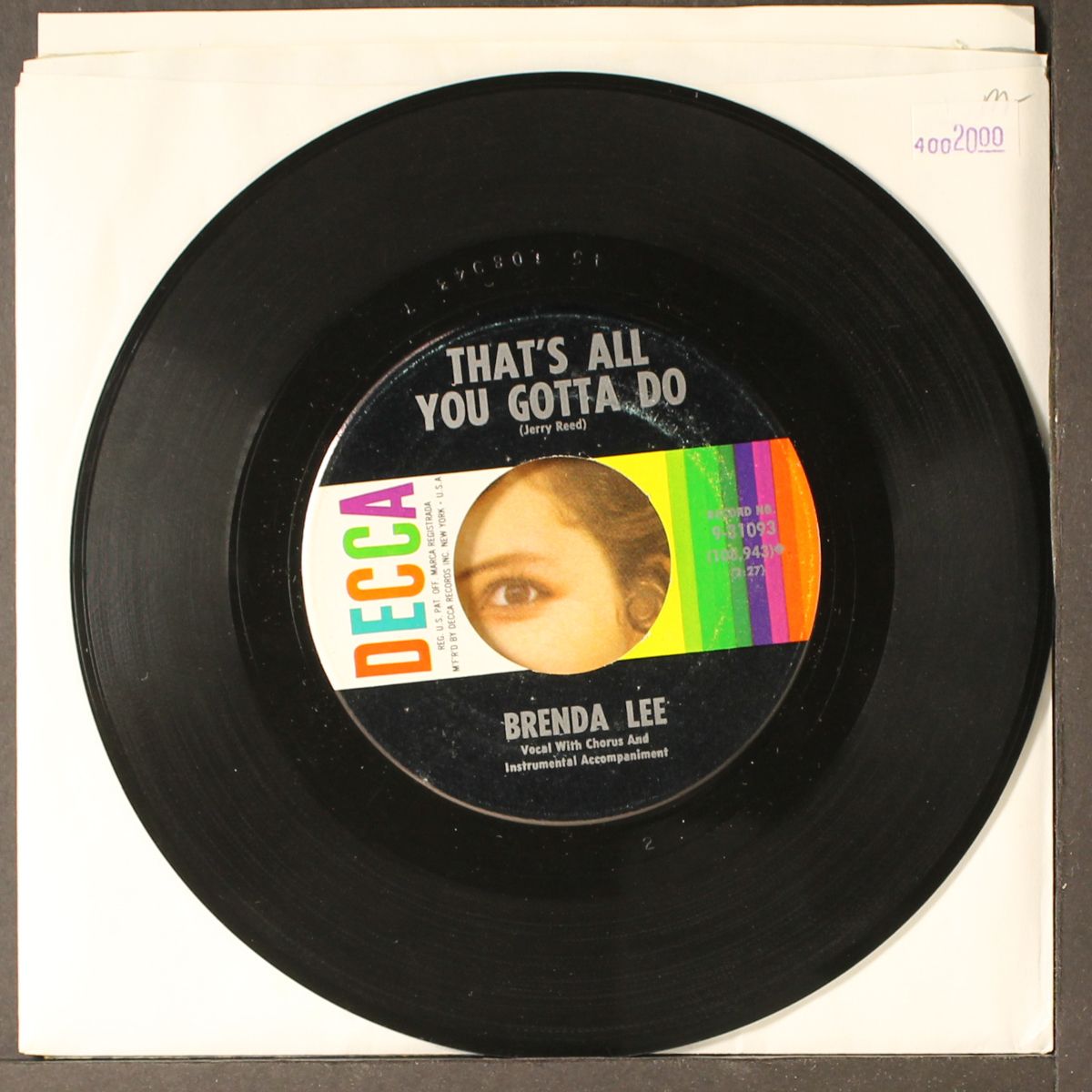 that's all you gotta do / i'm sorry by BRENDA LEE
