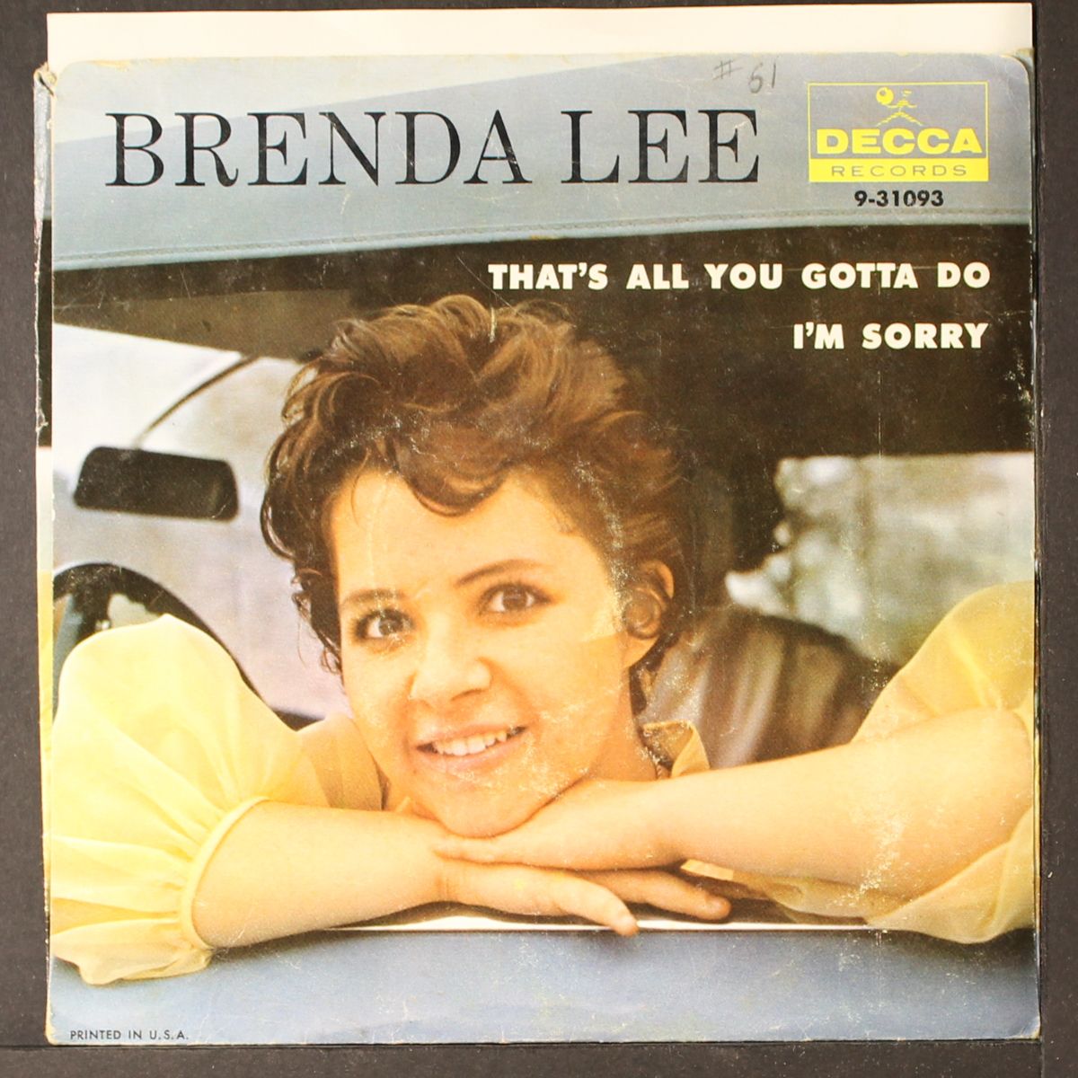 that's all you gotta do / i'm sorry by BRENDA LEE