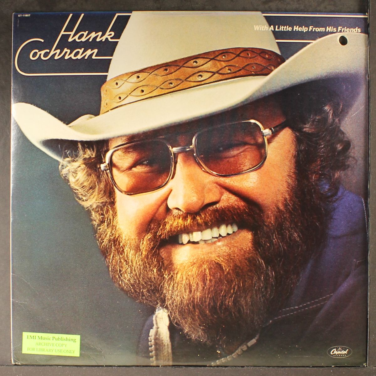 with a little help from his friends by HANK COCHRAN