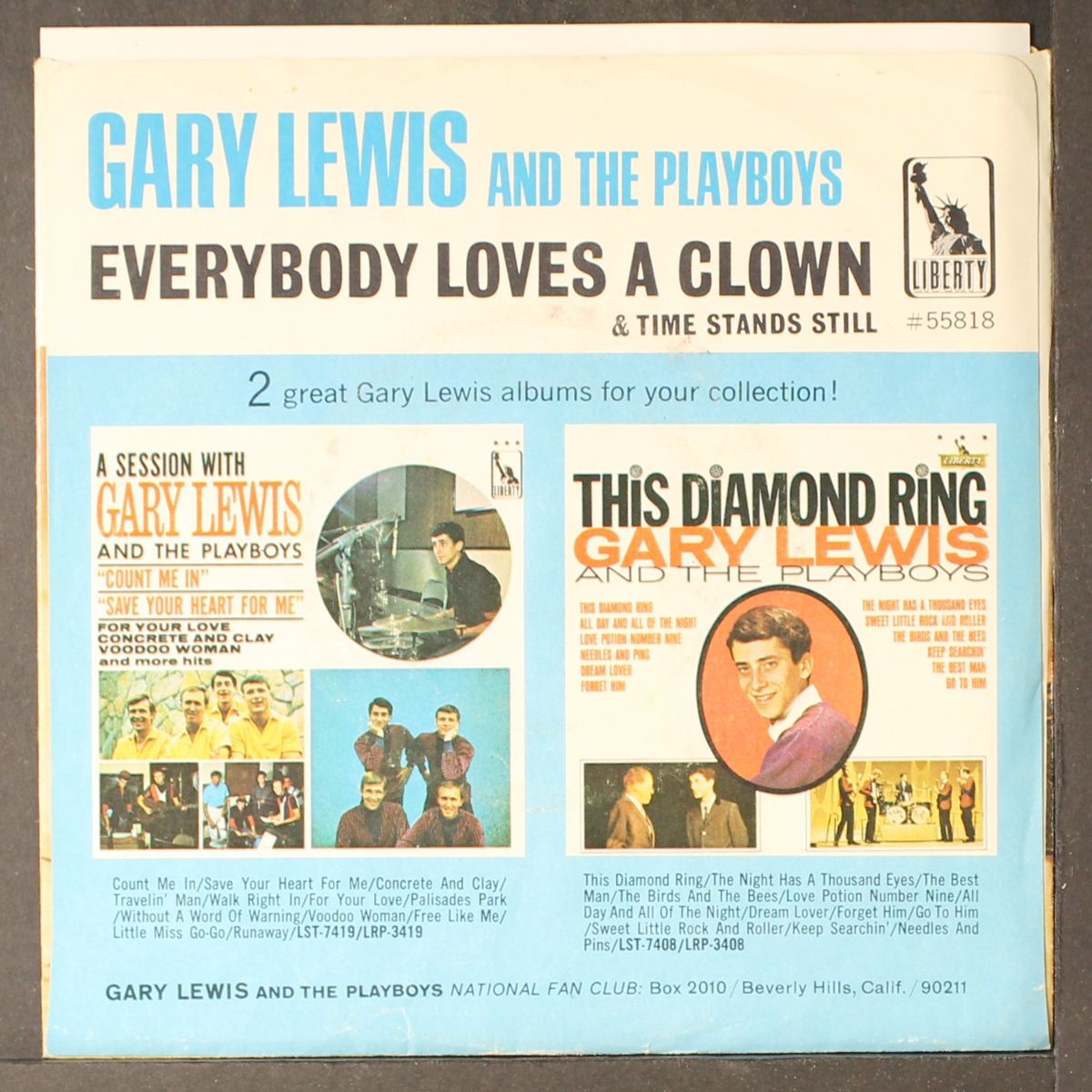 everybody loves a clown / time stands still by GARY LEWIS & PLAYBOYS
