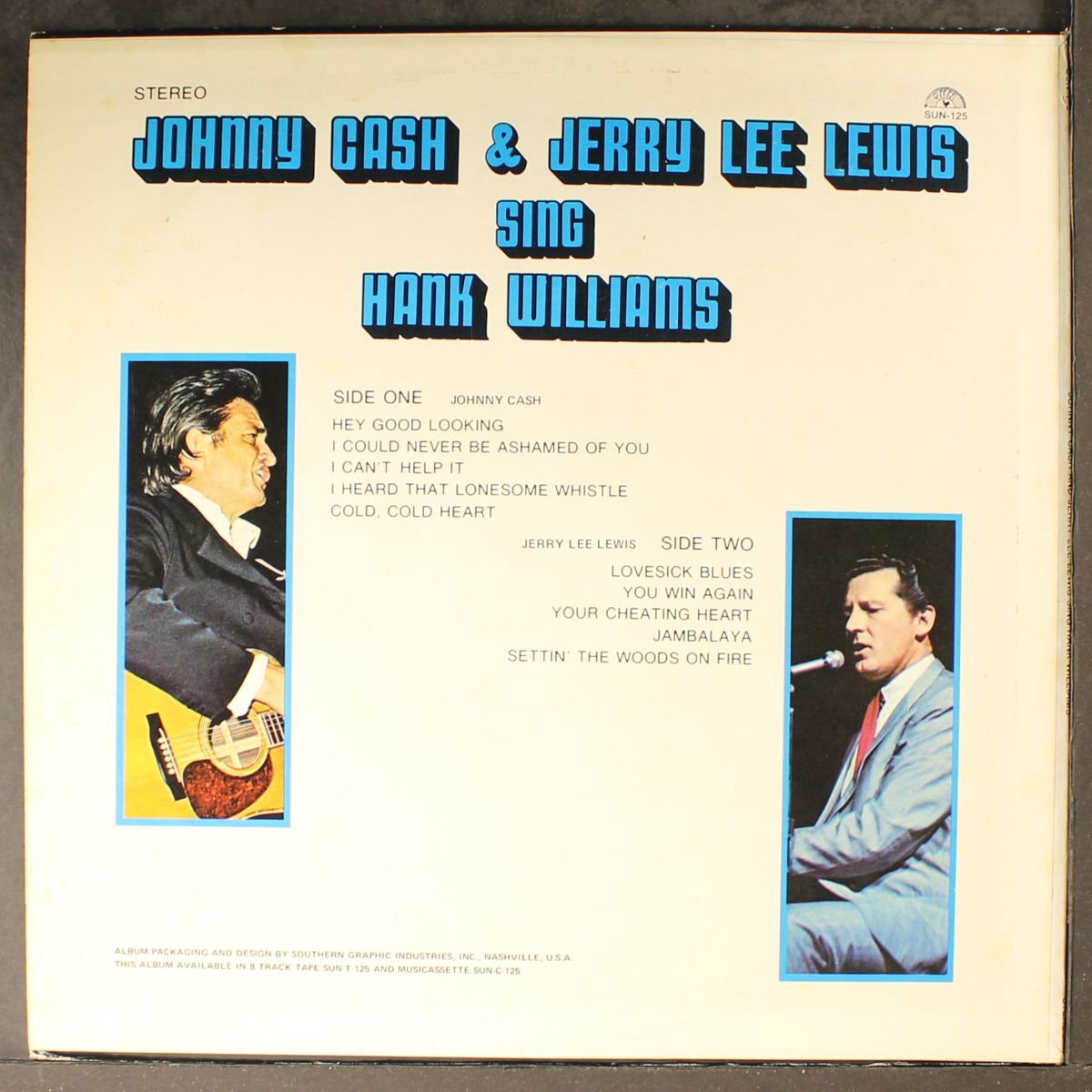 sing hank williams by JOHNNY CASH / JERRY LEE LEWIS