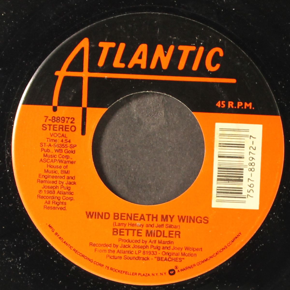 wind beneath my wings / oh industry by BETTE MIDLER
