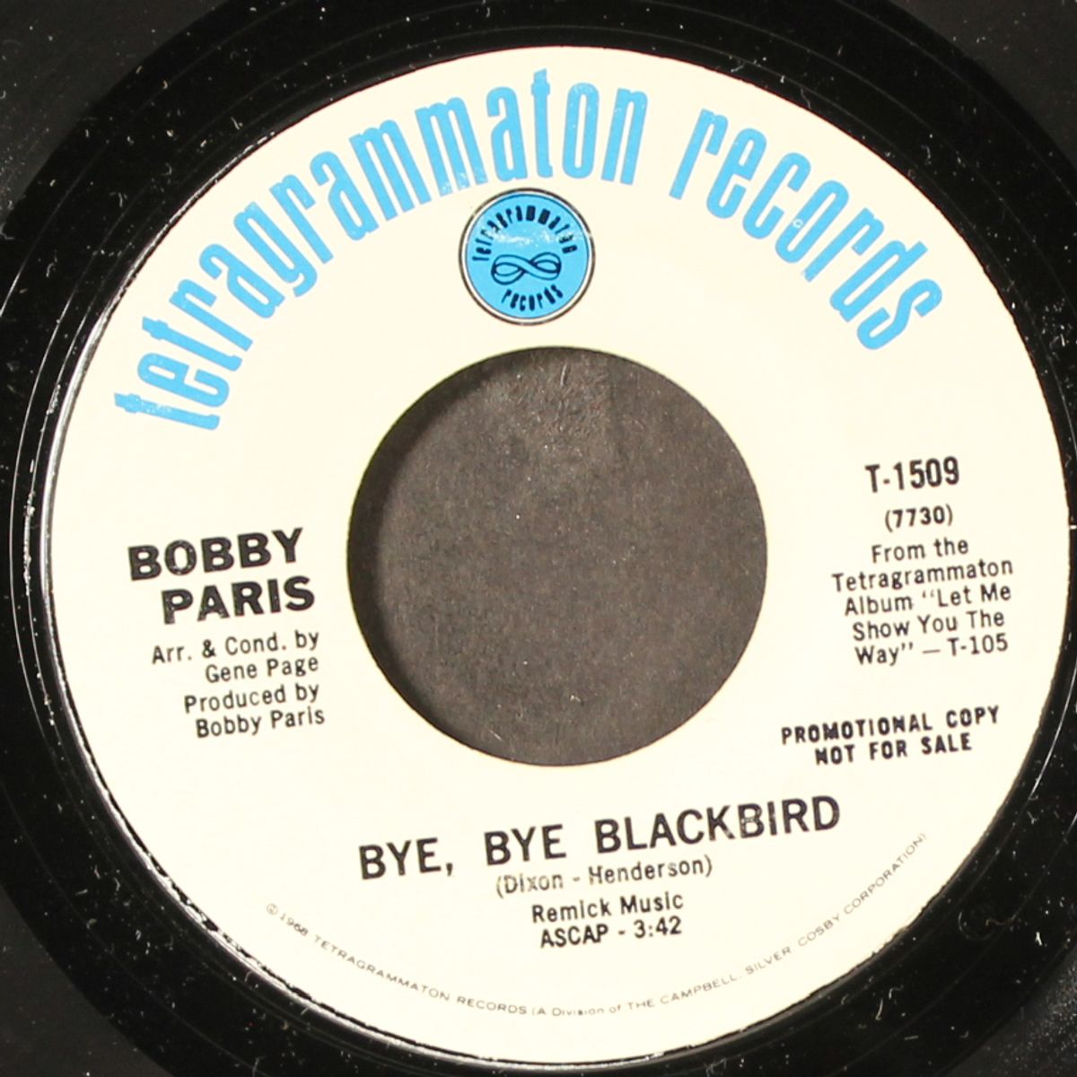 let me show you the way / bye, bye blackbird by BOBBY PARIS