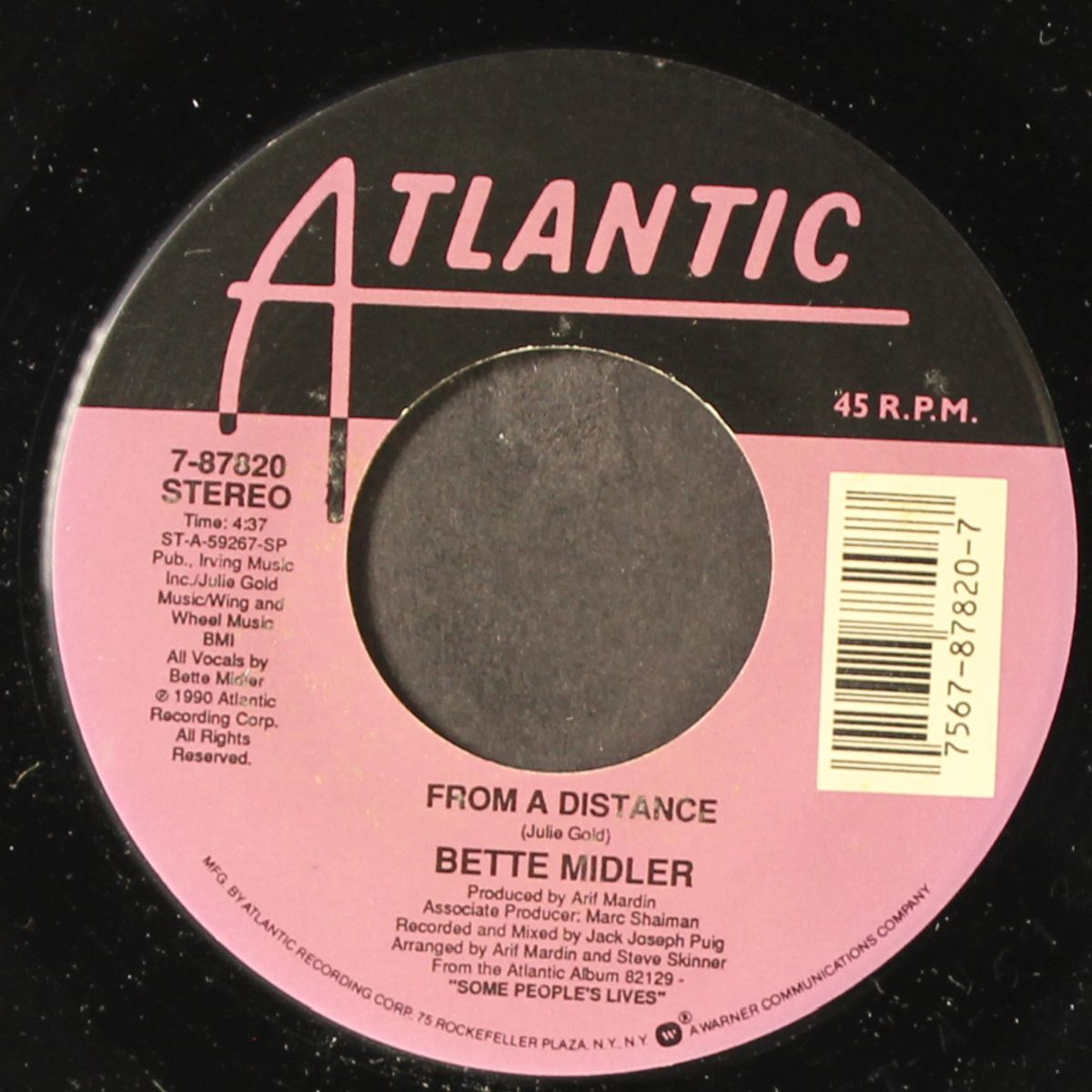 from a distance / one more round by BETTE MIDLER