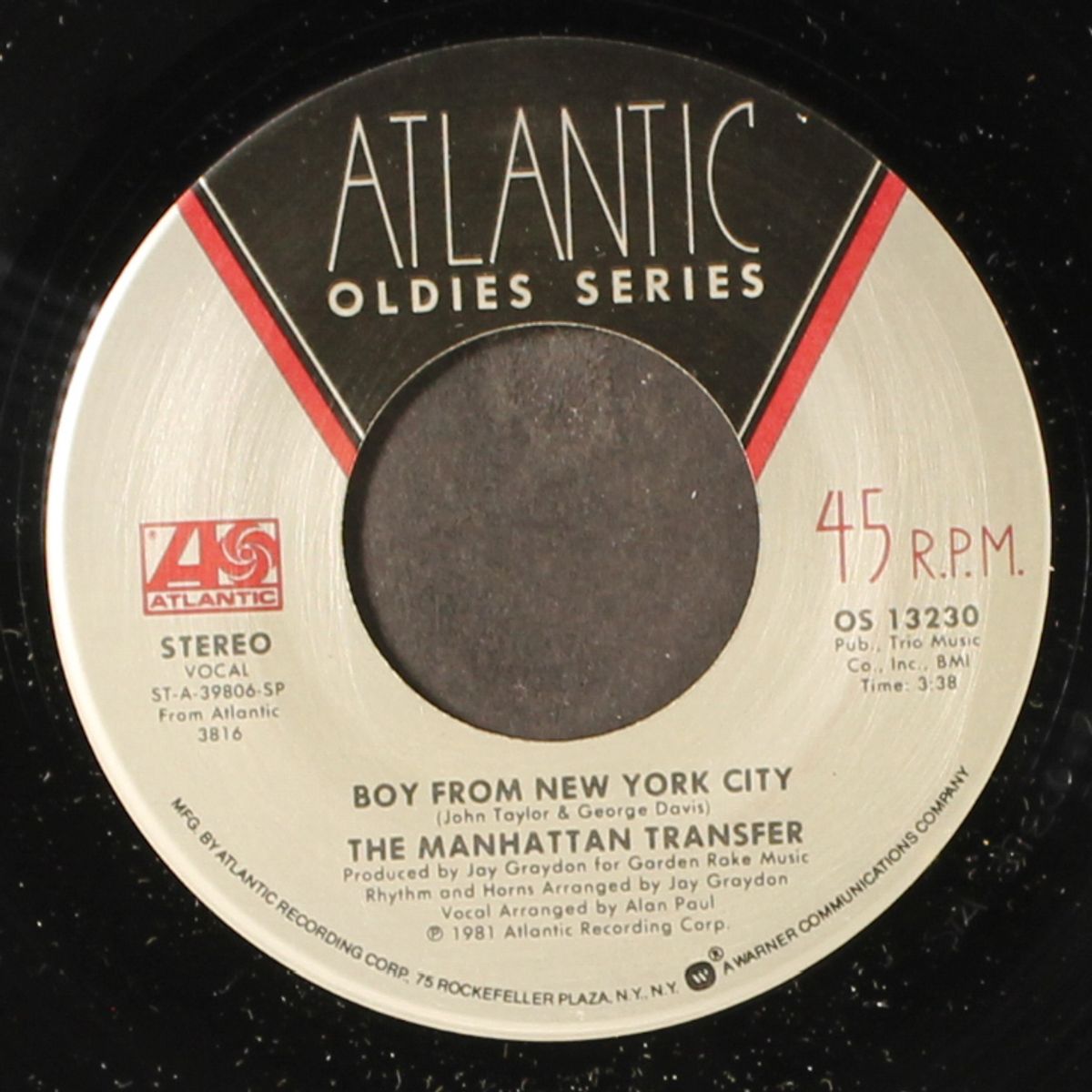 boy from new york city / spies in the night by MANHATTAN TRANSFER