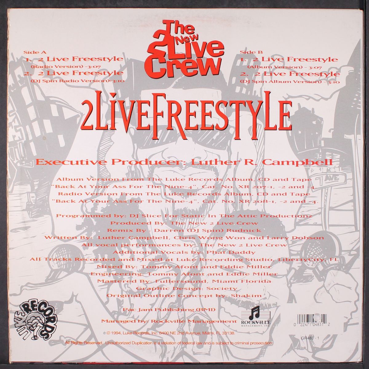 2 live freestyle by 2 LIVE CREW