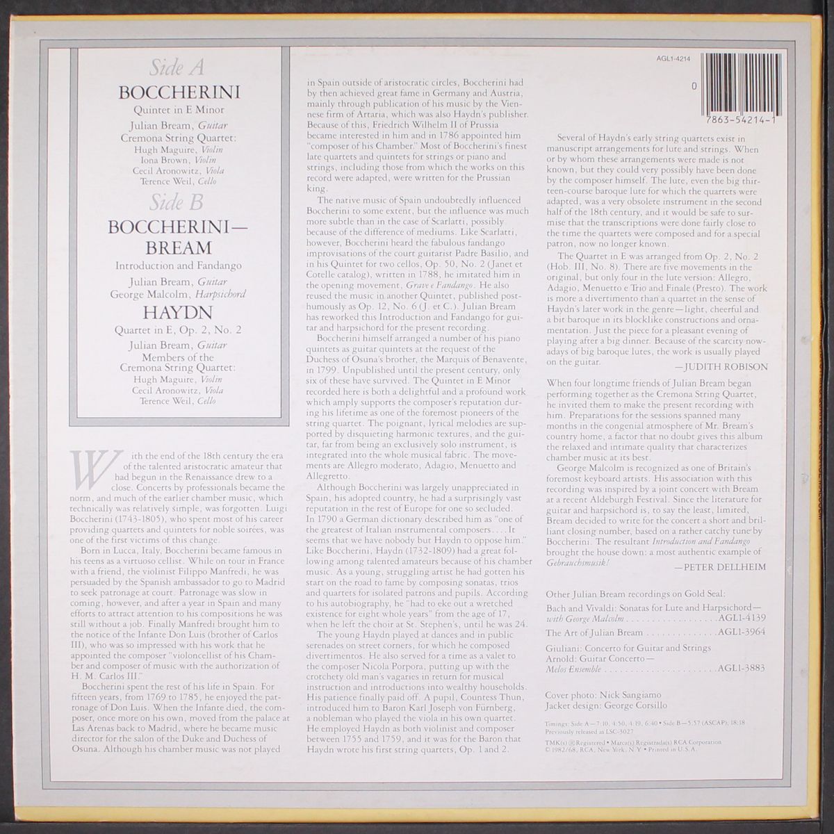 boccherini / haydn by JULIAN BREAM