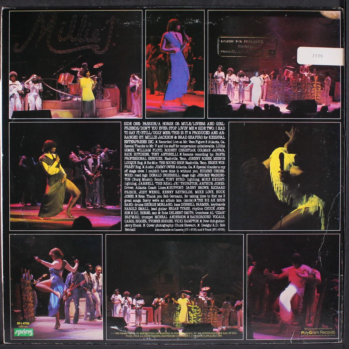 live and outrageous by MILLIE JACKSON
