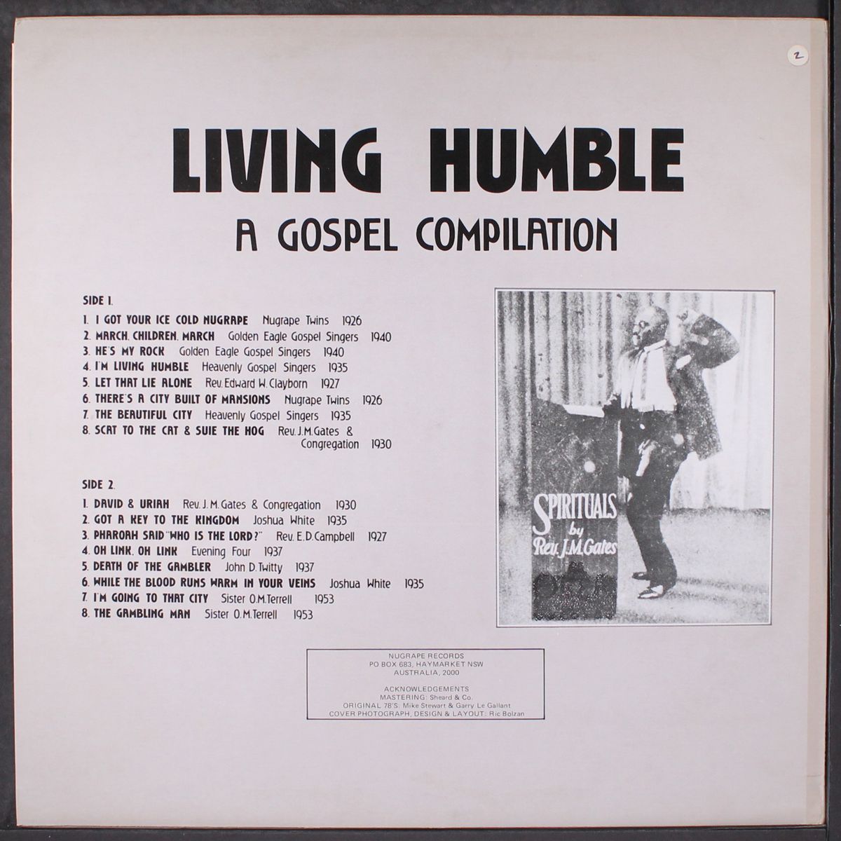 living humble, a gospel compilation by VARIOUS