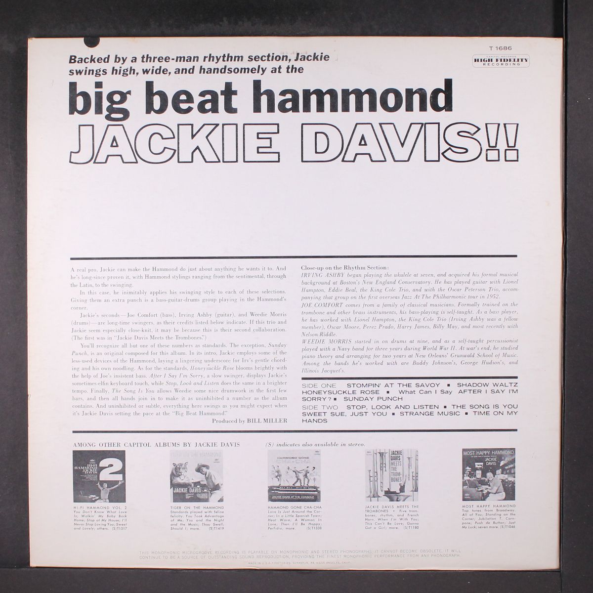 big beat hammond by JACKIE DAVIS