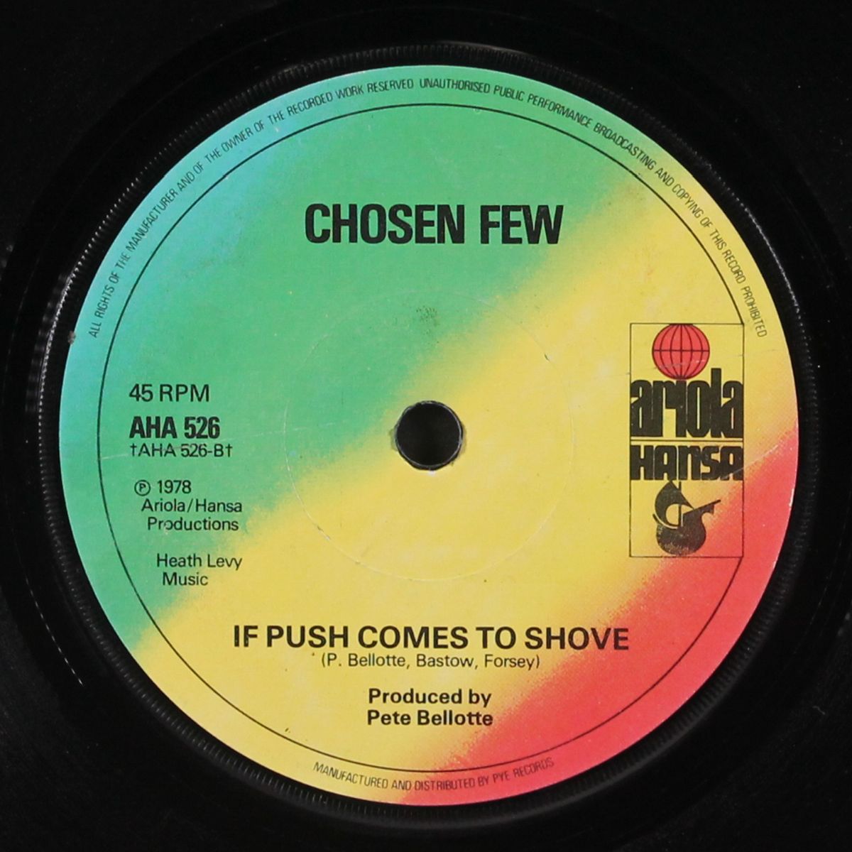 stand by me / if push comes to shove by CHOSEN FEW