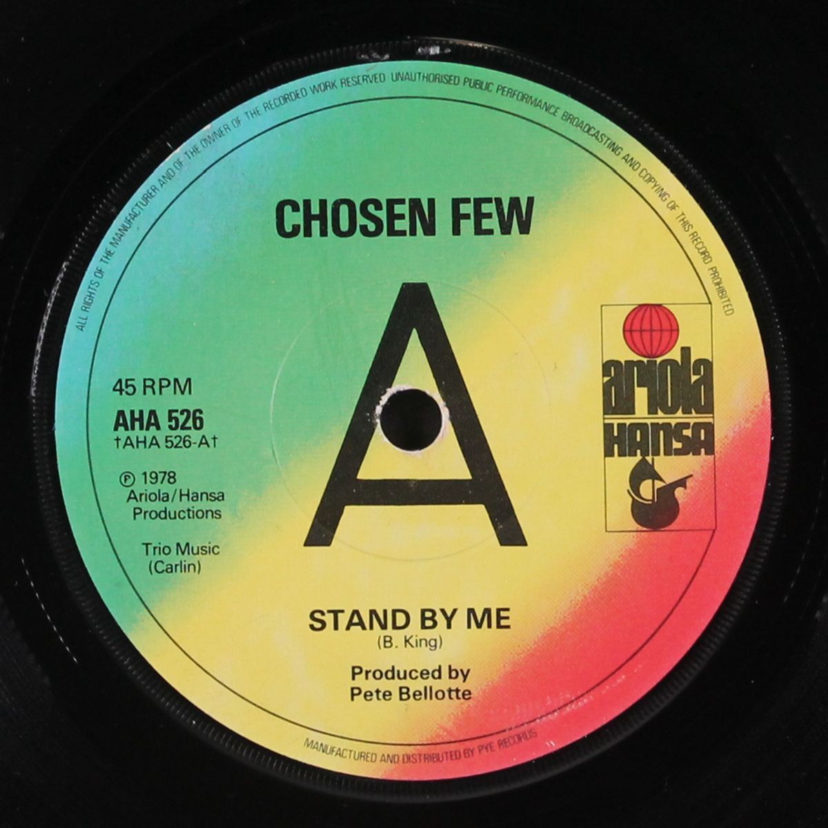 stand by me / if push comes to shove by CHOSEN FEW