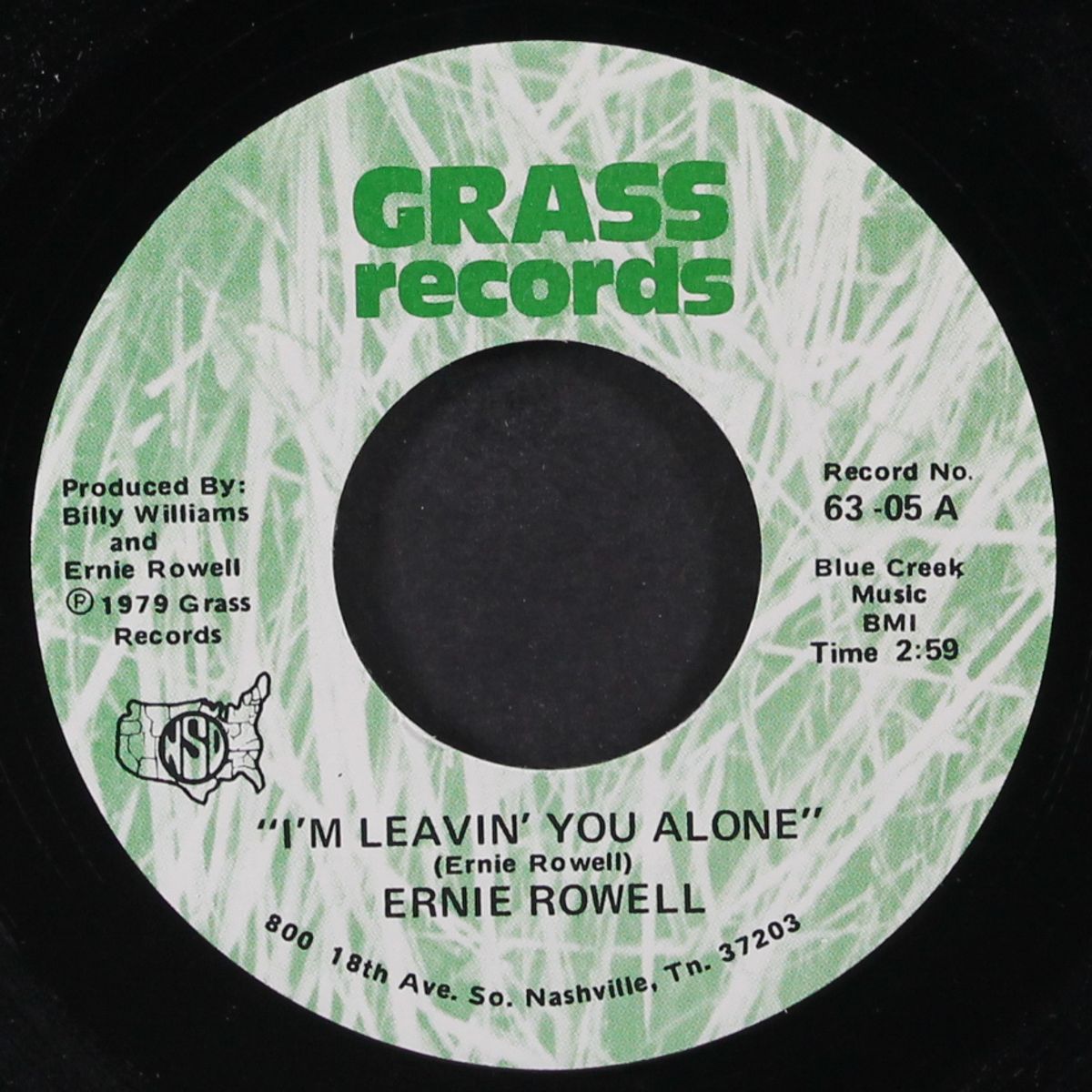 i'm leavin' you alone / he's the one by ERNIE ROWELL