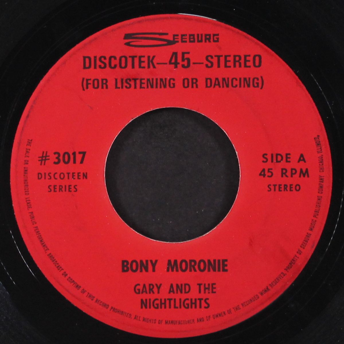 bony moronie / glad you're mine by GARY & NIGHTLIGHTS