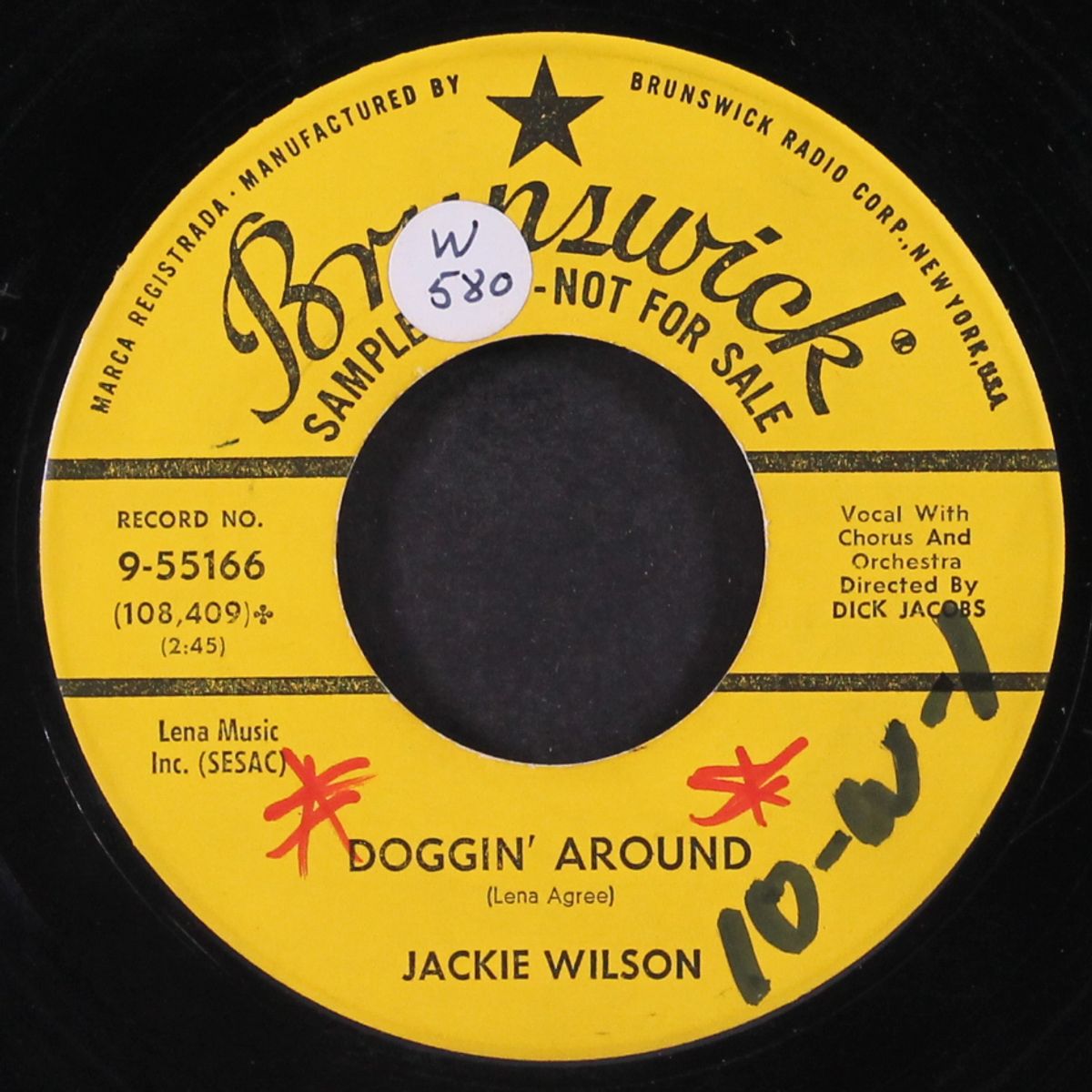 doggin' around / night by JACKIE WILSON