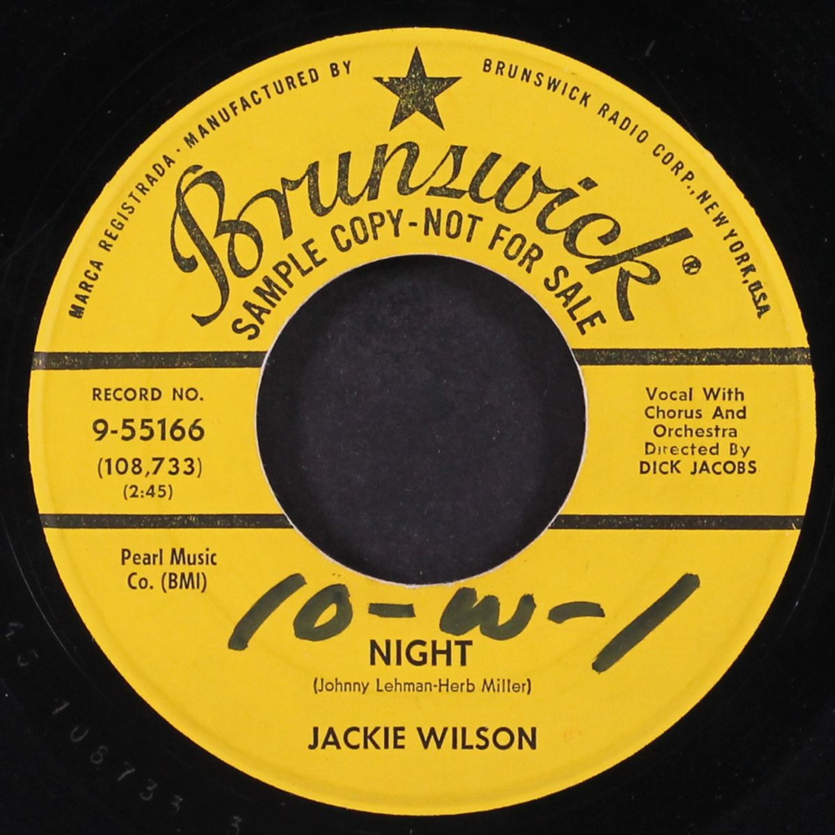 doggin' around / night by JACKIE WILSON