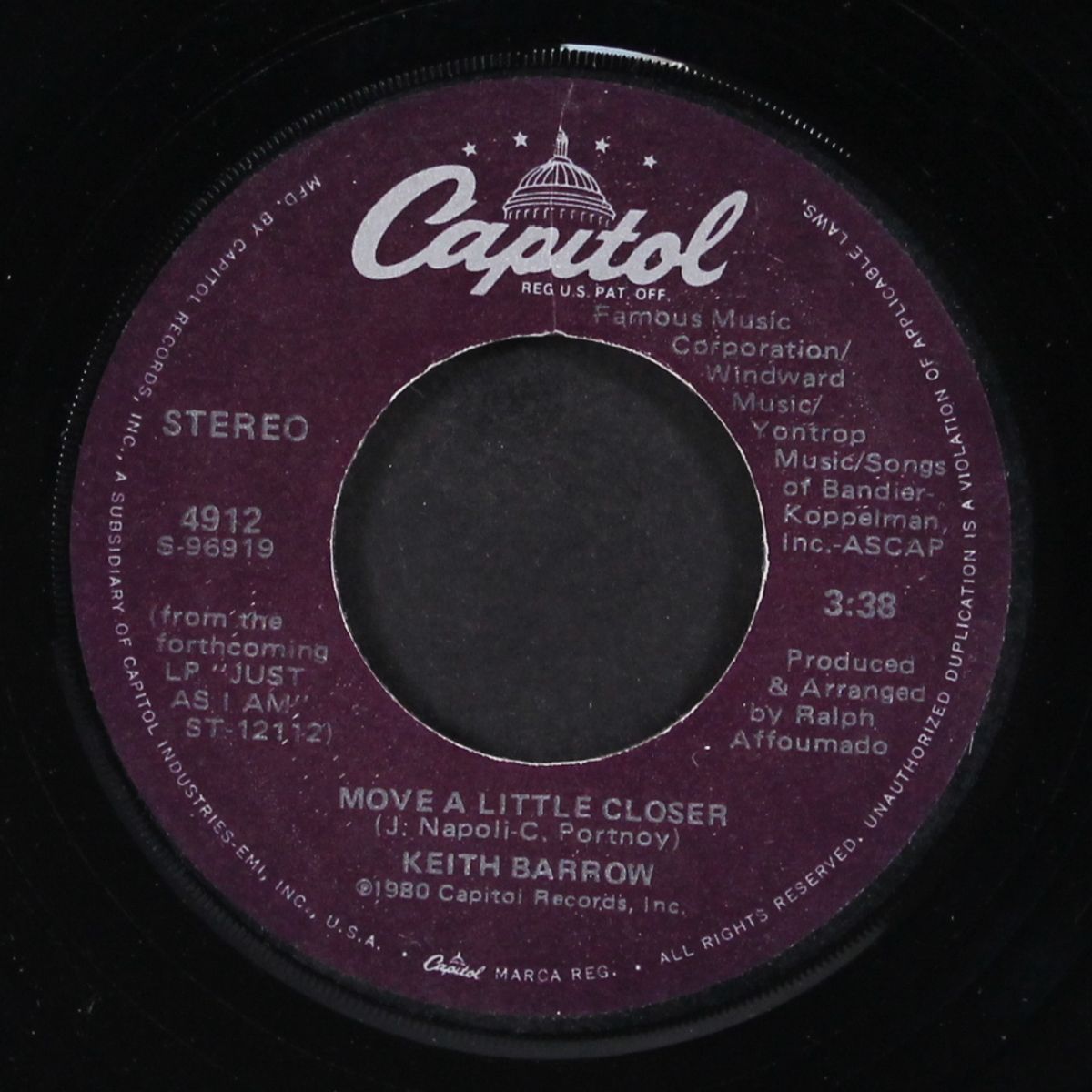 running on empty / move a little closer by KEITH BARROW