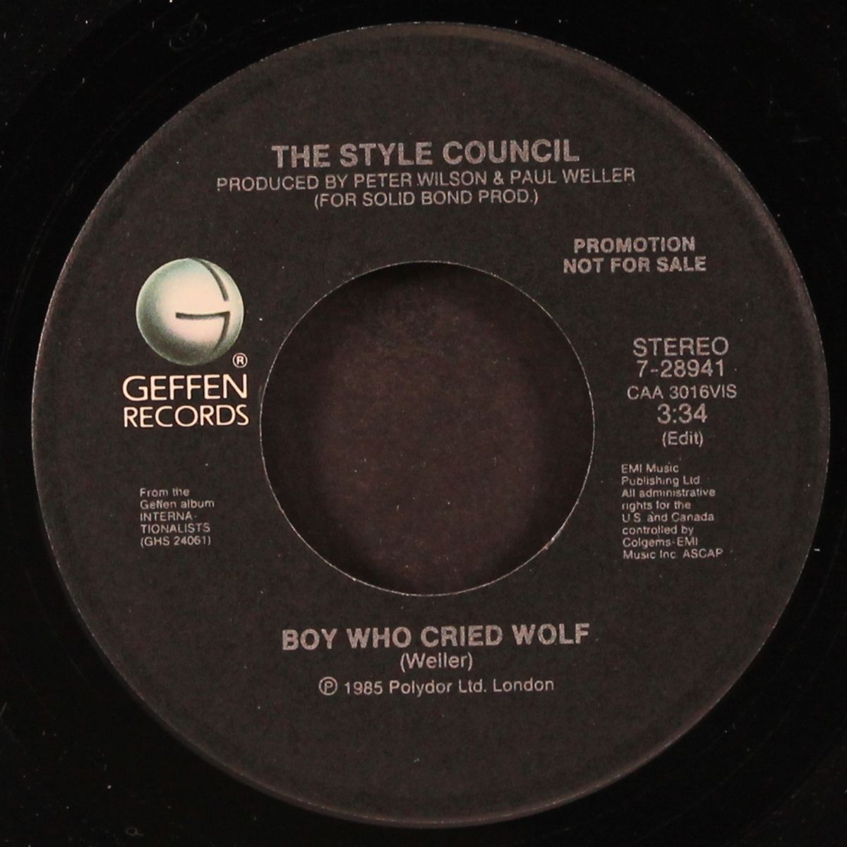 boy who cried wolf / same by STYLE COUNCIL