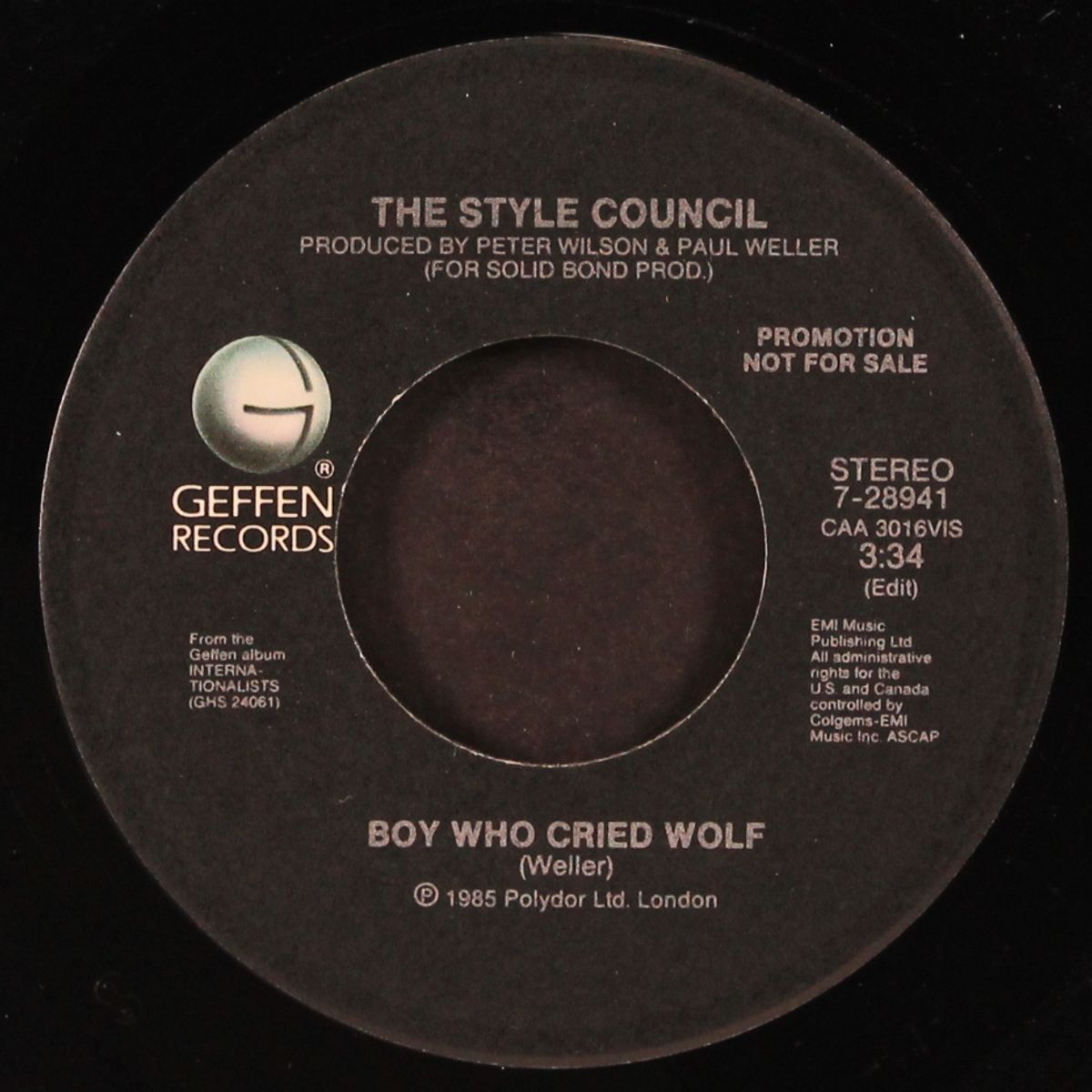 boy who cried wolf / same by STYLE COUNCIL