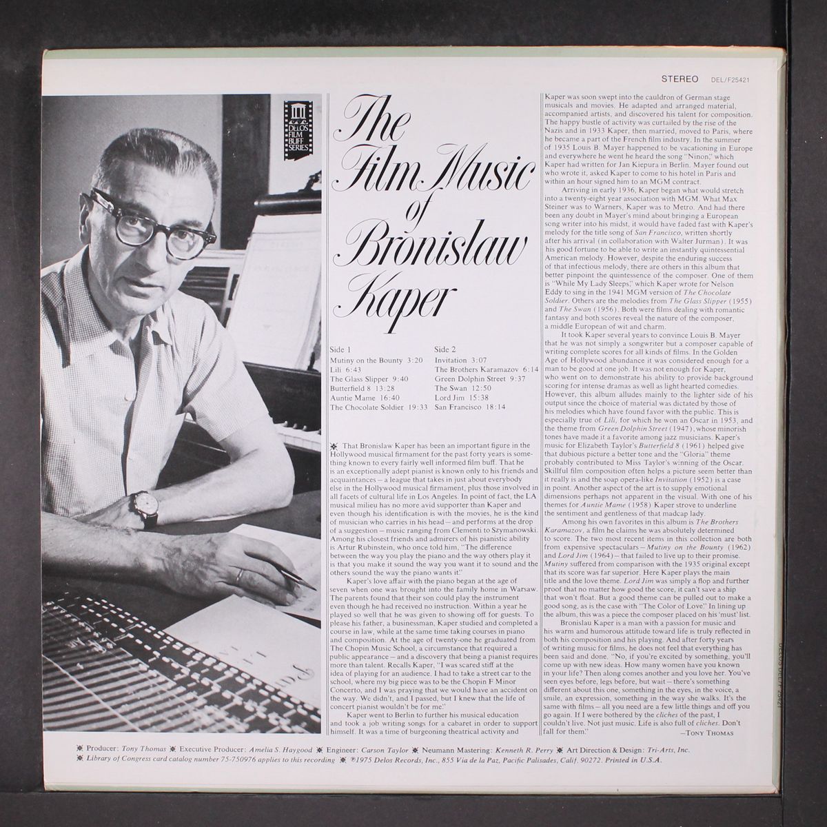 the film music of by BRONISLAW KAPER