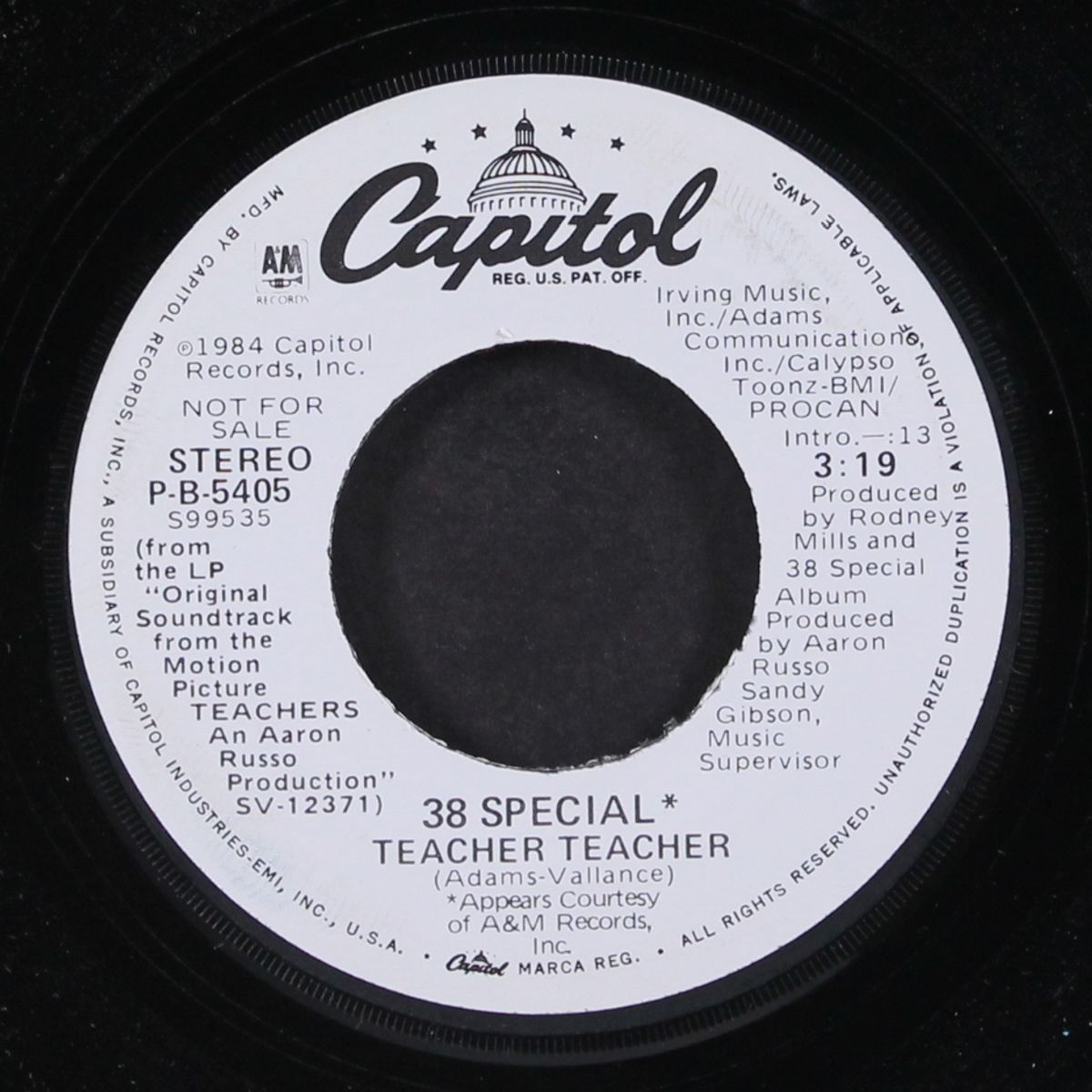 teacher teacher / same by 38 SPECIAL