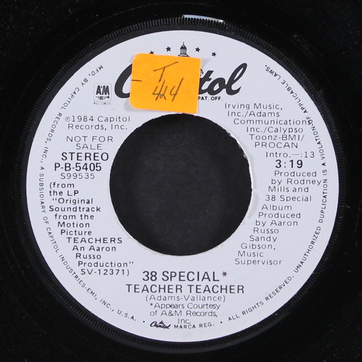 teacher teacher / same by 38 SPECIAL