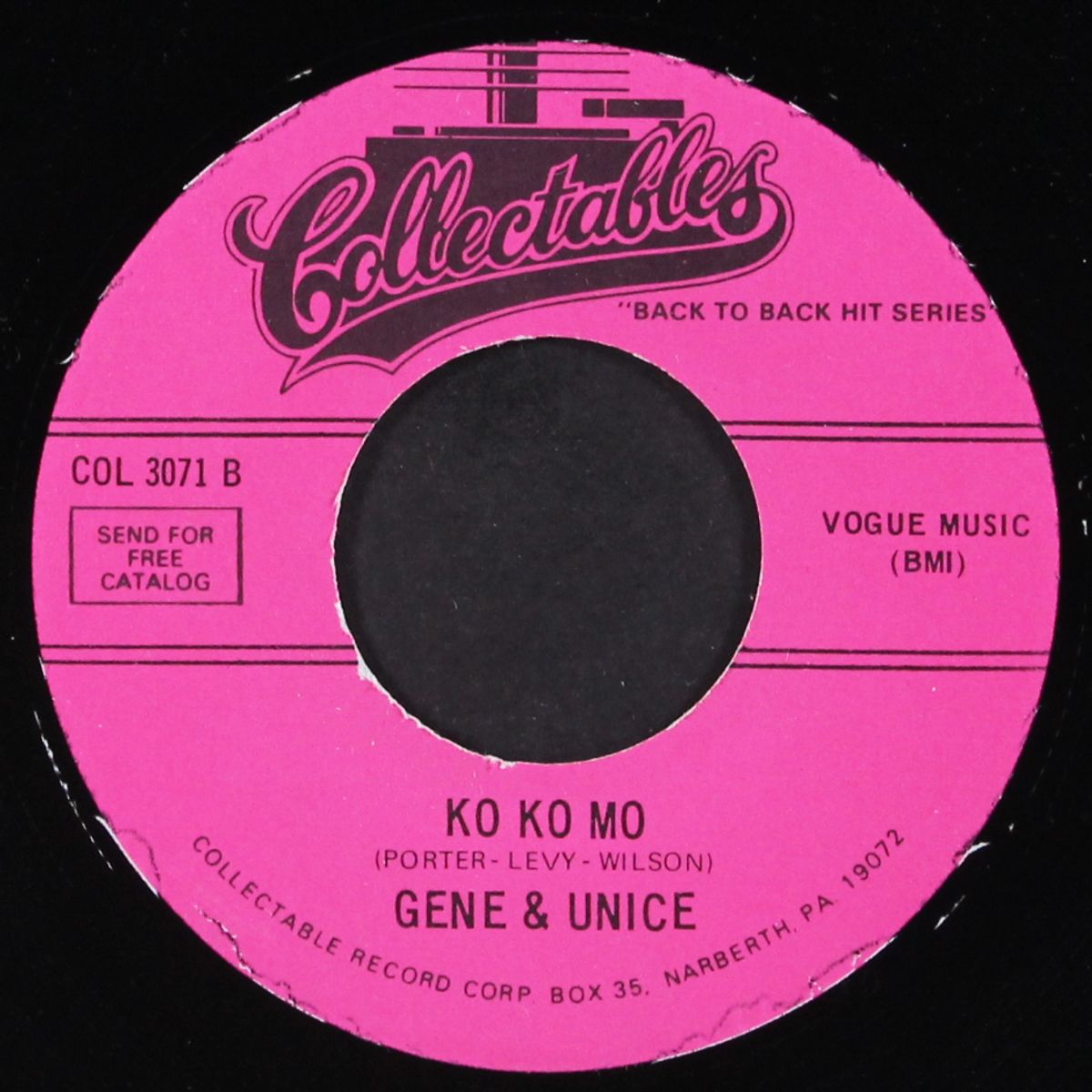 i know / ko ko mo by BARBARA GEORGE / GENE & UNICE