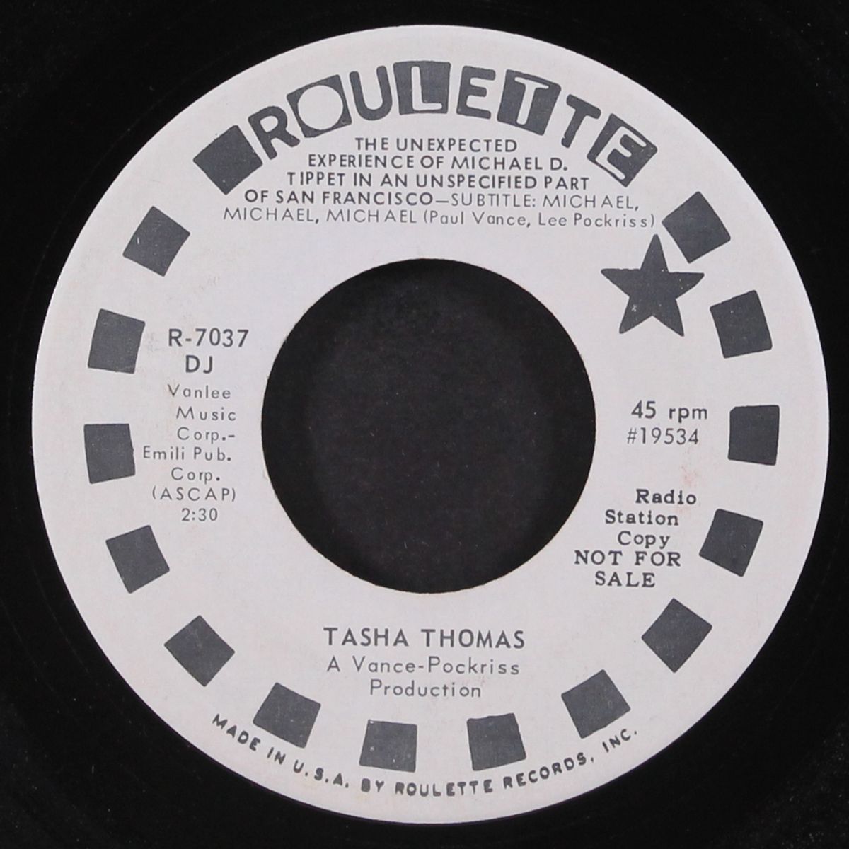 the unexpected experience of michael d. tippet in an unspecified part of san francisco last july / sittin' and waitin' by TASHA THOMAS