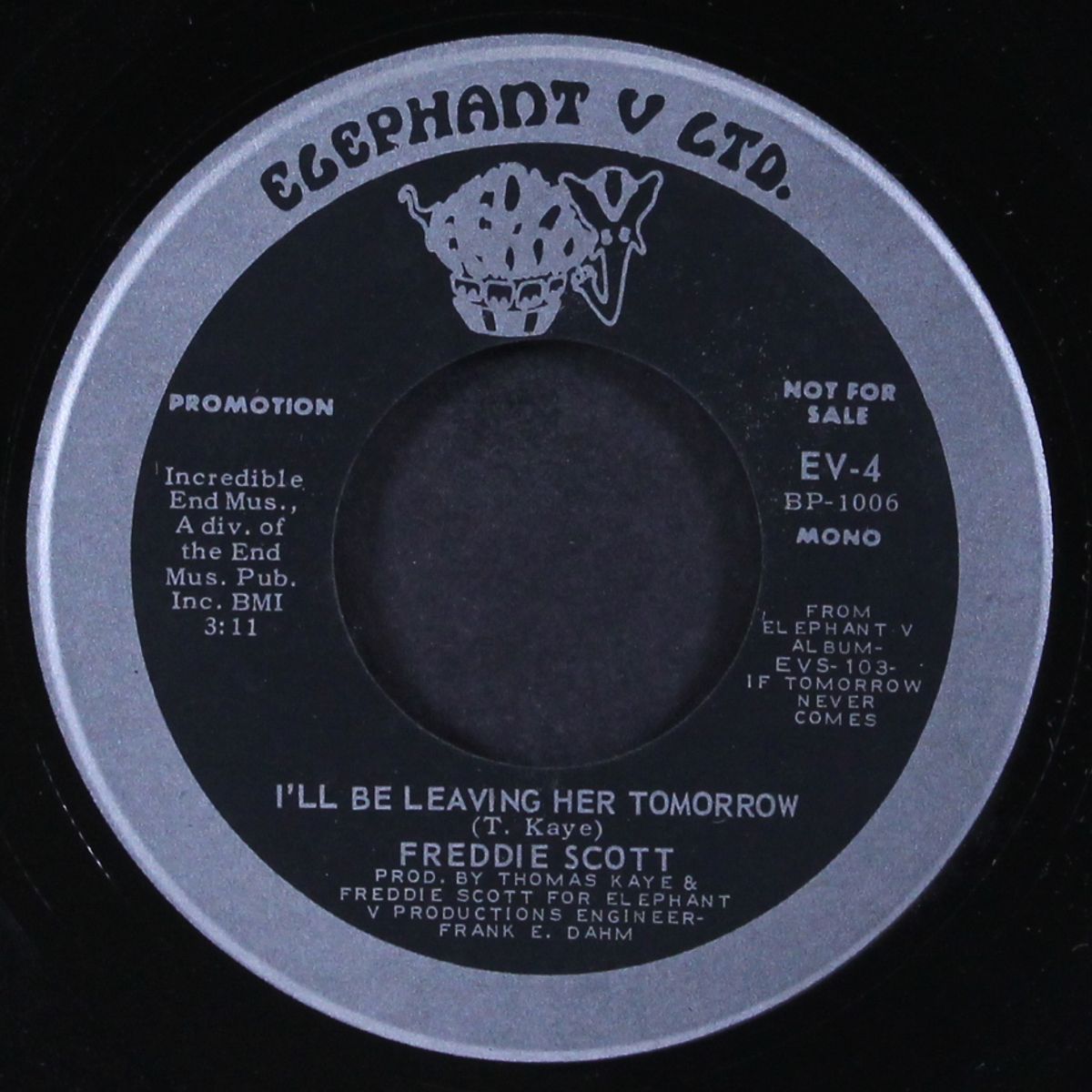 i'll be leaving her tomorrow / mono by FREDDIE SCOTT