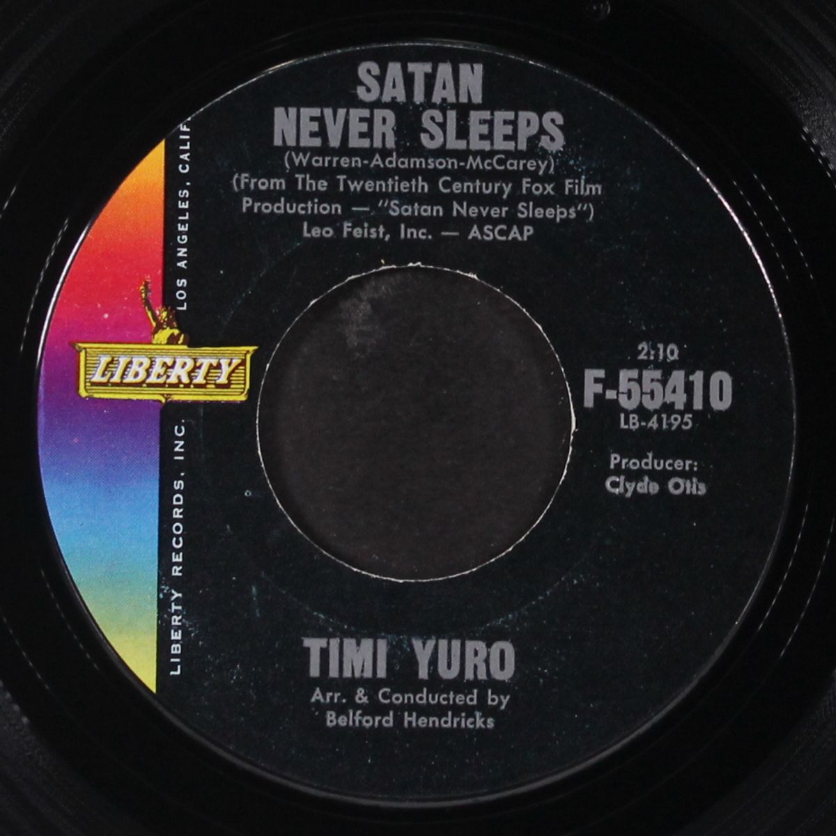 satan never sleeps / let me call you sweetheart by TIMI YURO
