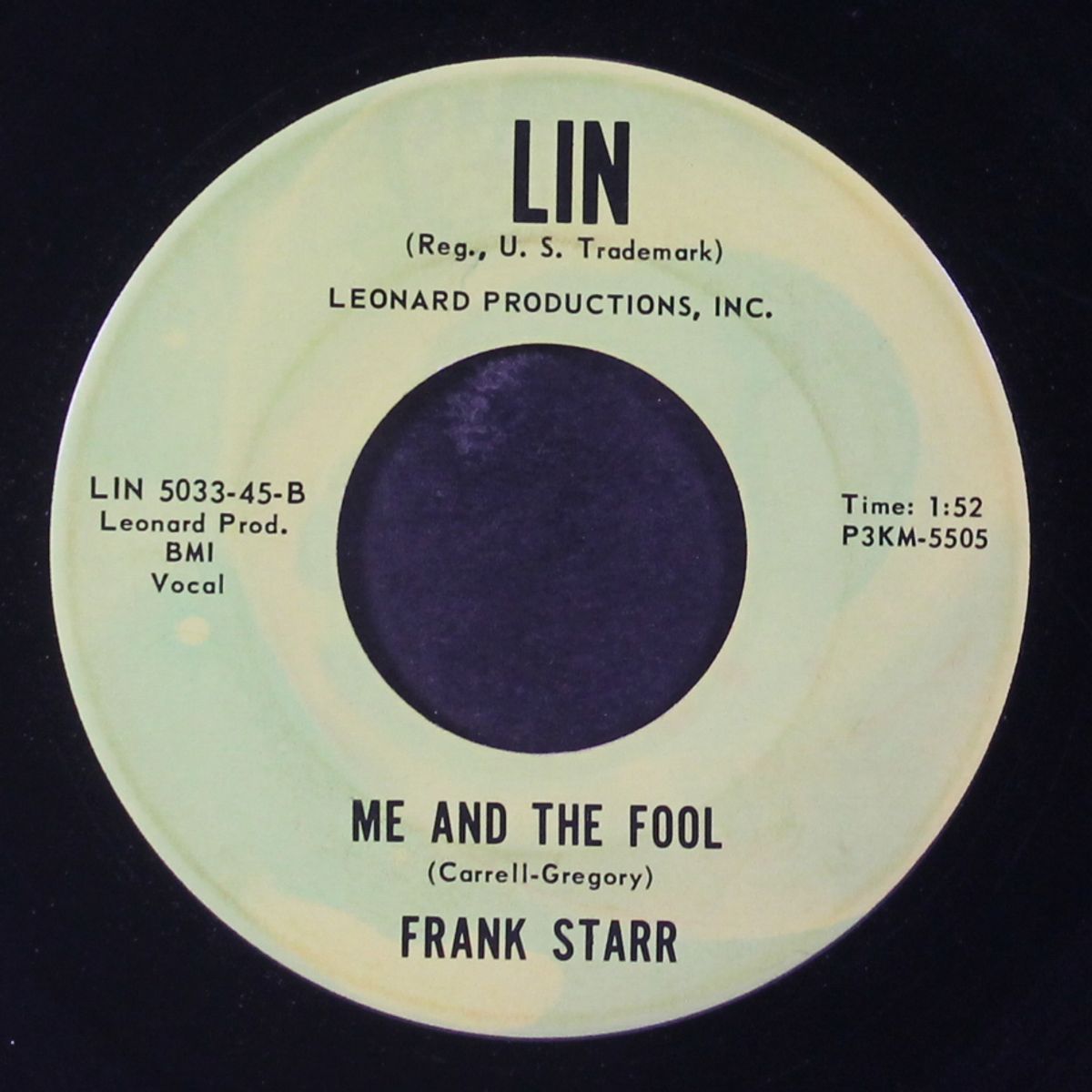 pledge of love / me and the fool by FRANK STARR