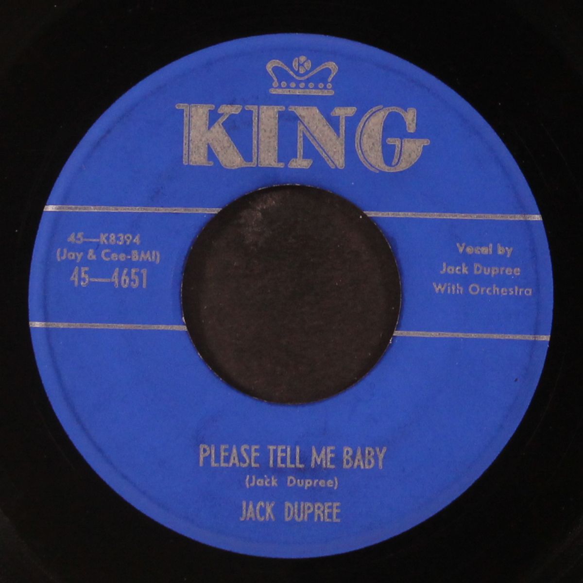 ain't no meat on de bone / please tell me baby by JACK DUPREE