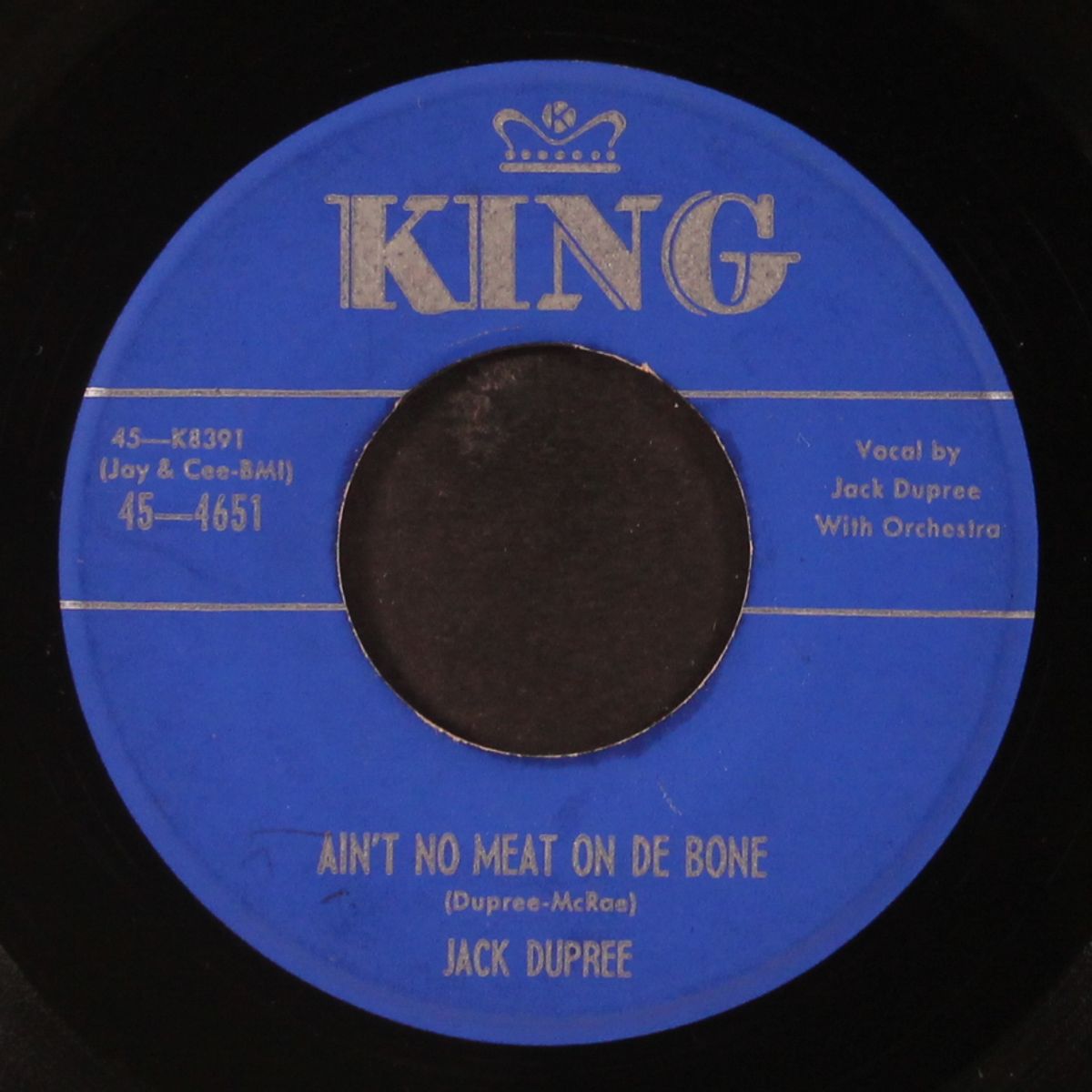 ain't no meat on de bone / please tell me baby by JACK DUPREE
