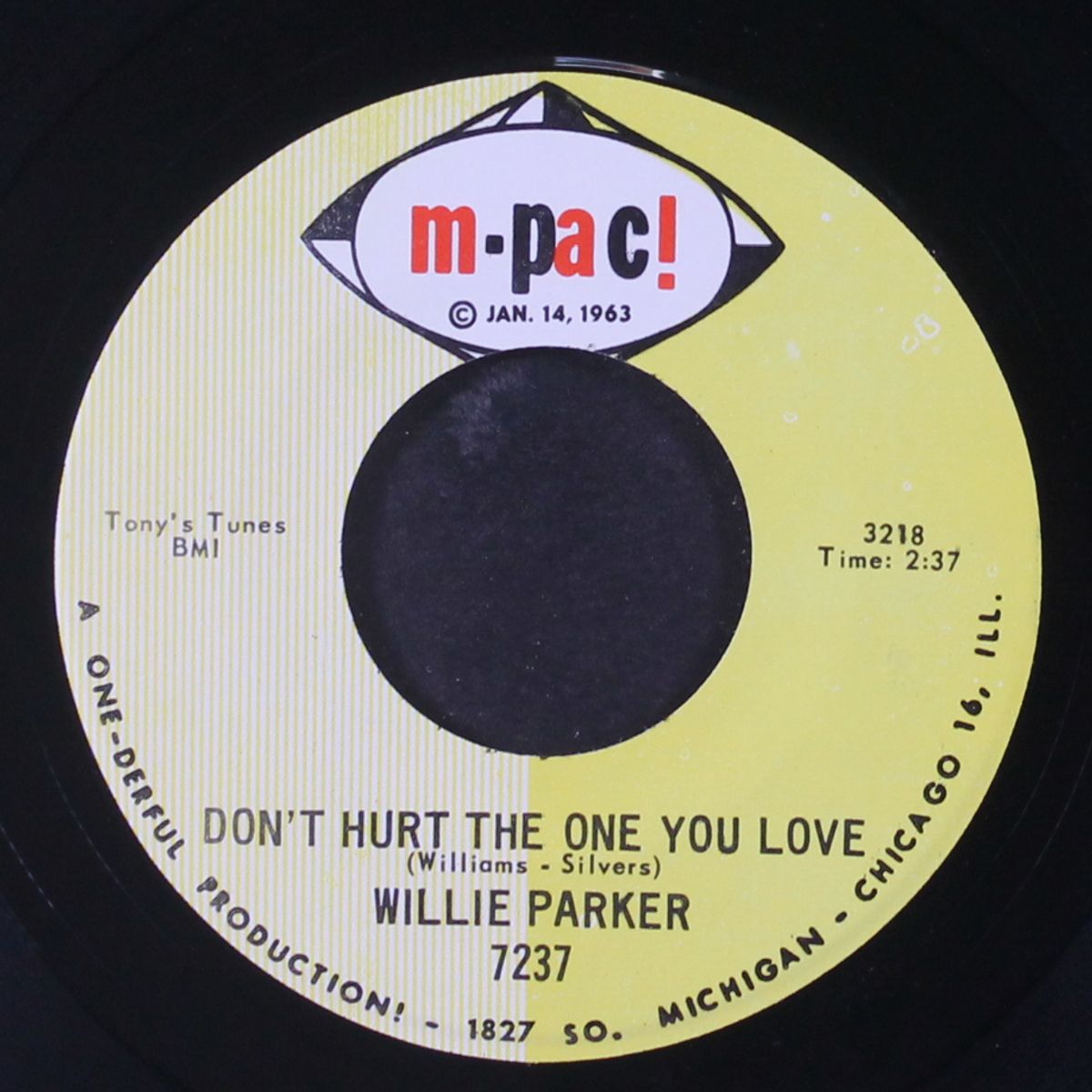 the town i live in / don't hurt the one you love by WILLIE PARKER