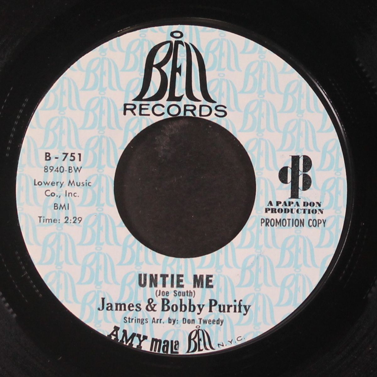 untie me / we're finally gonna make it by JAMES & BOBBY PURIFY