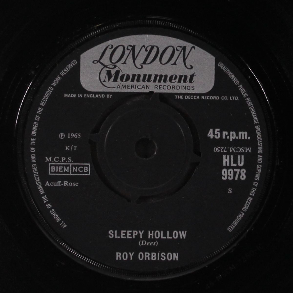 (say) you're my girl / sleepy hollow by ROY ORBISON