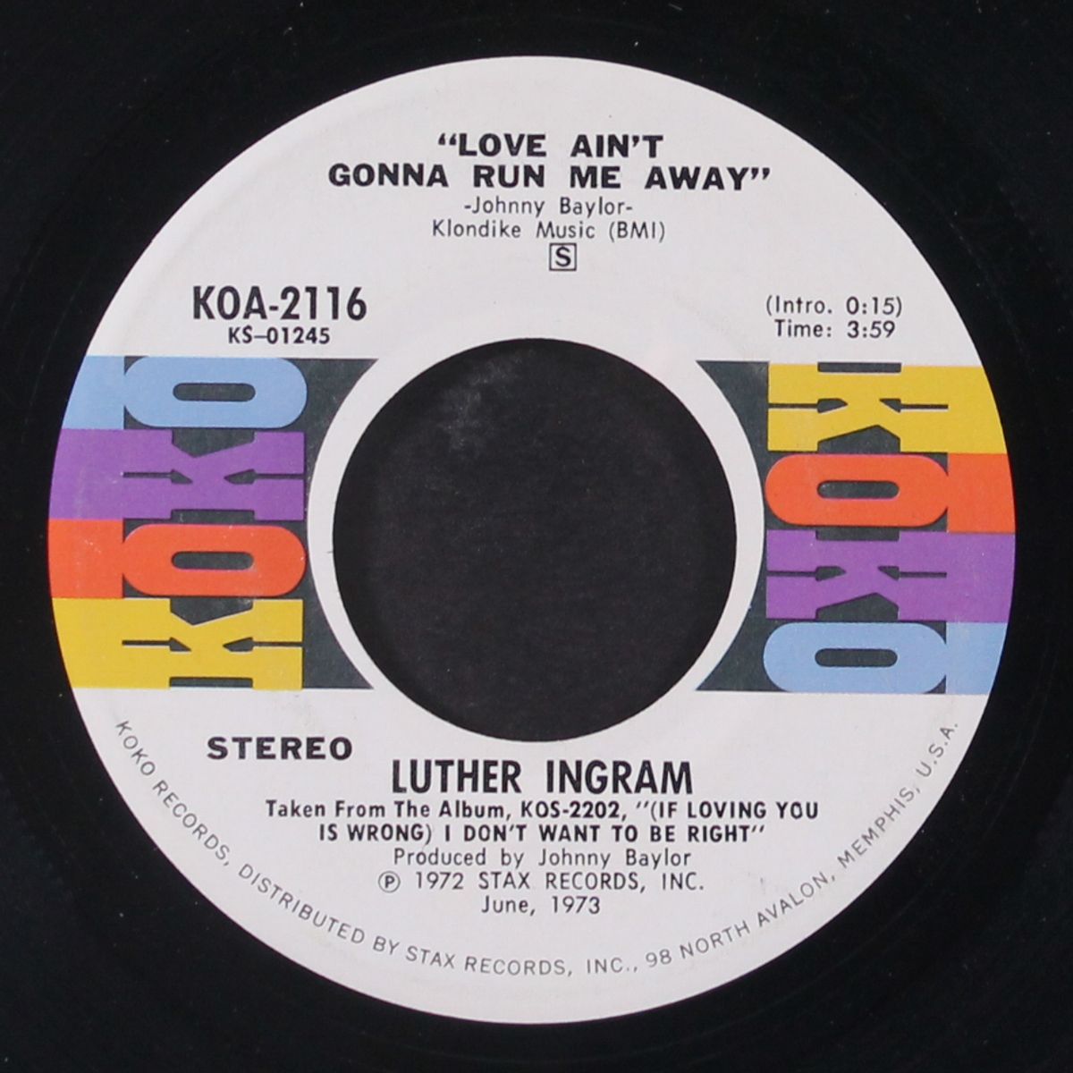 love ain't gonna run me away by LUTHER INGRAM