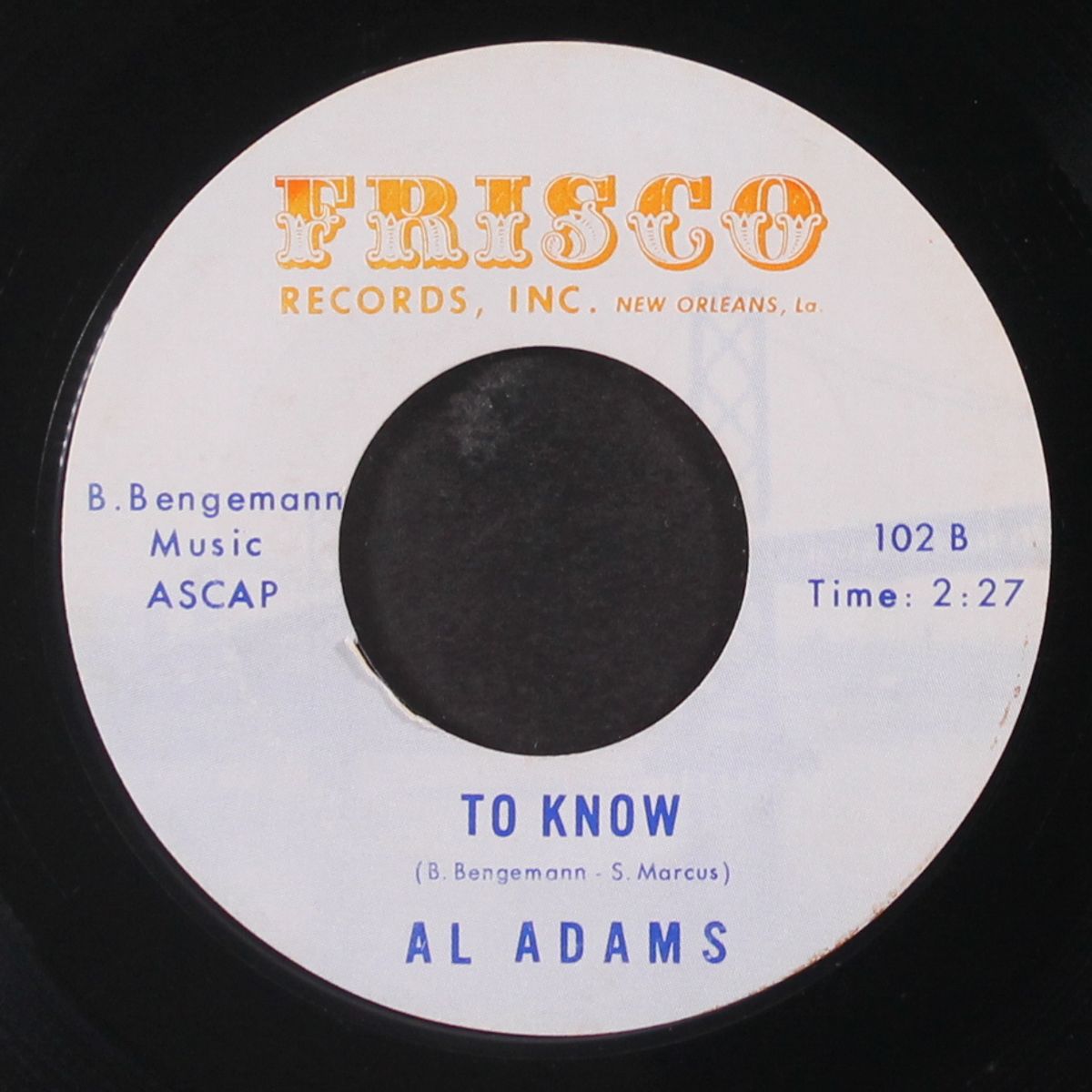 two seconds of love / to know by AL ADAMS