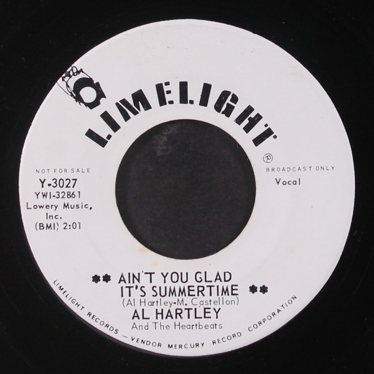 counterfeit love / ain't you glad it's summertime by AL HARTLEY