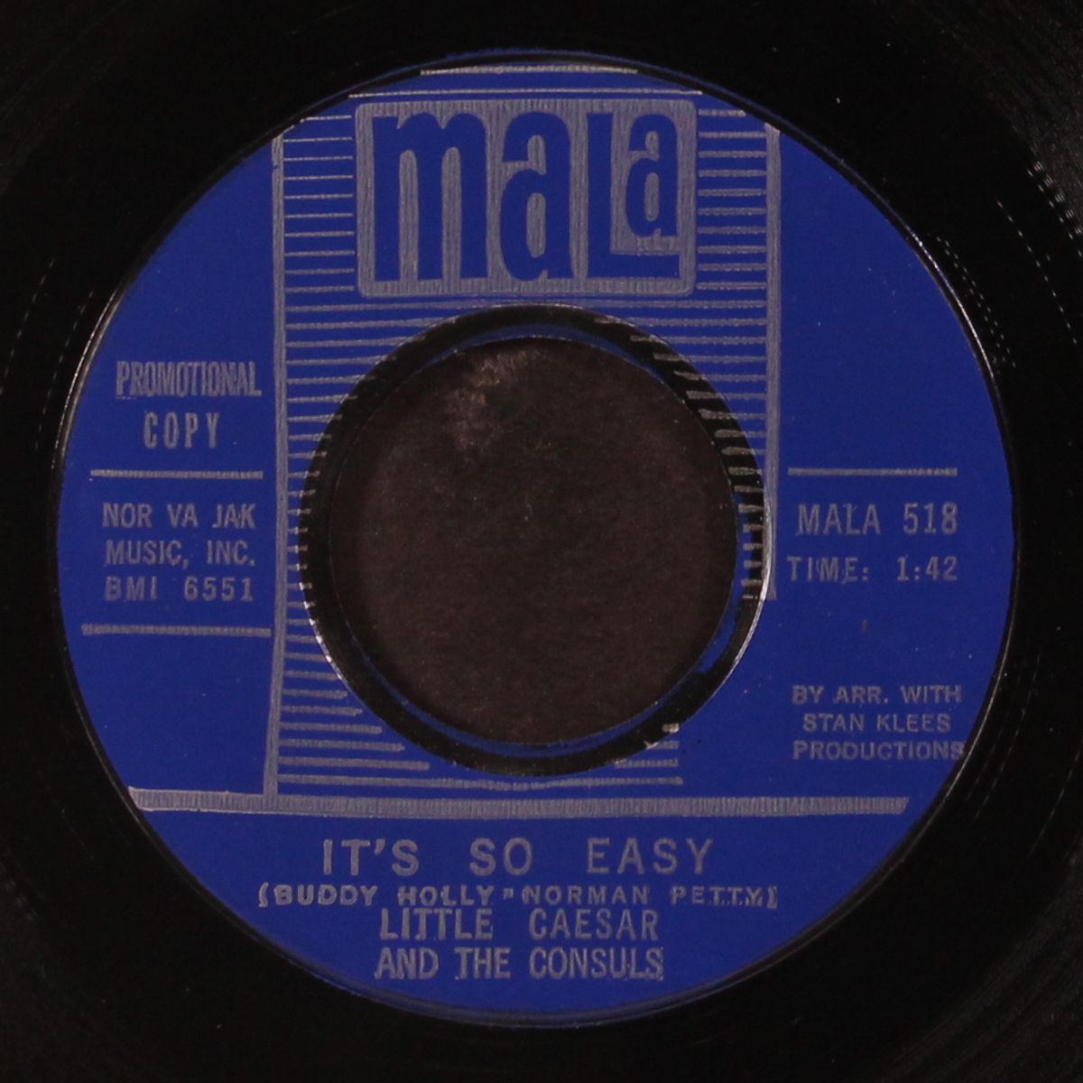 you've really got a hold on me / it's so easy by LITTLE CAESAR & CONSULS