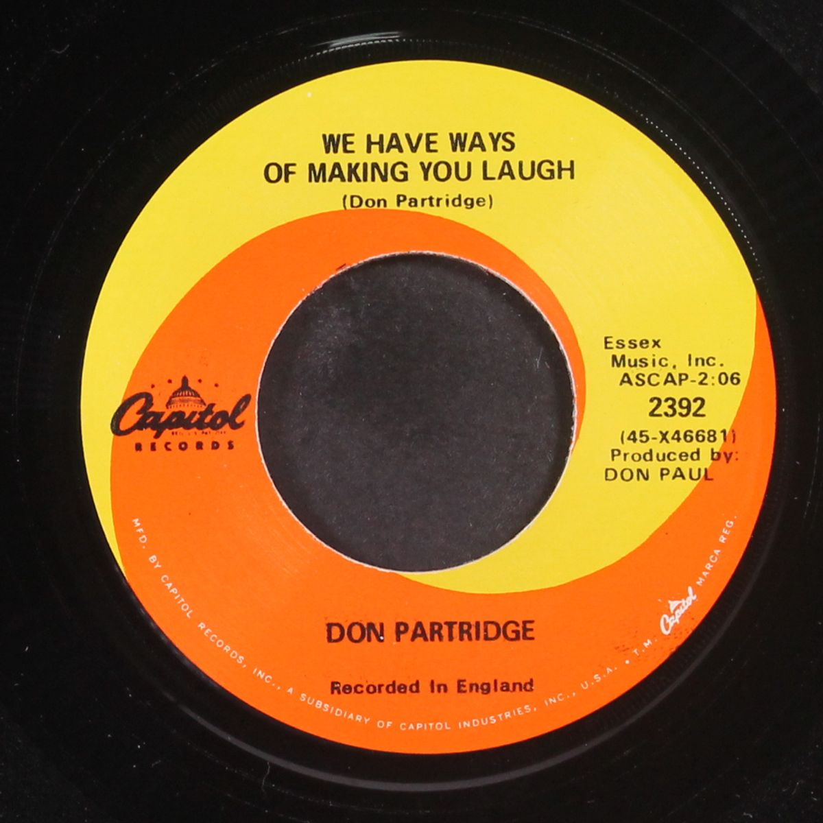 homeless bones / we have ways of making you laugh by DON PARTRIDGE