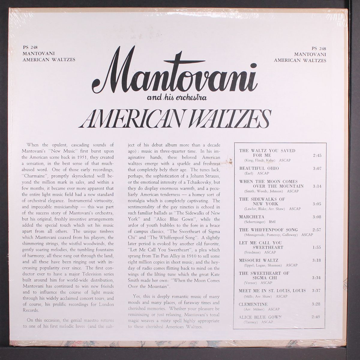 american waltzes by MANTOVANI