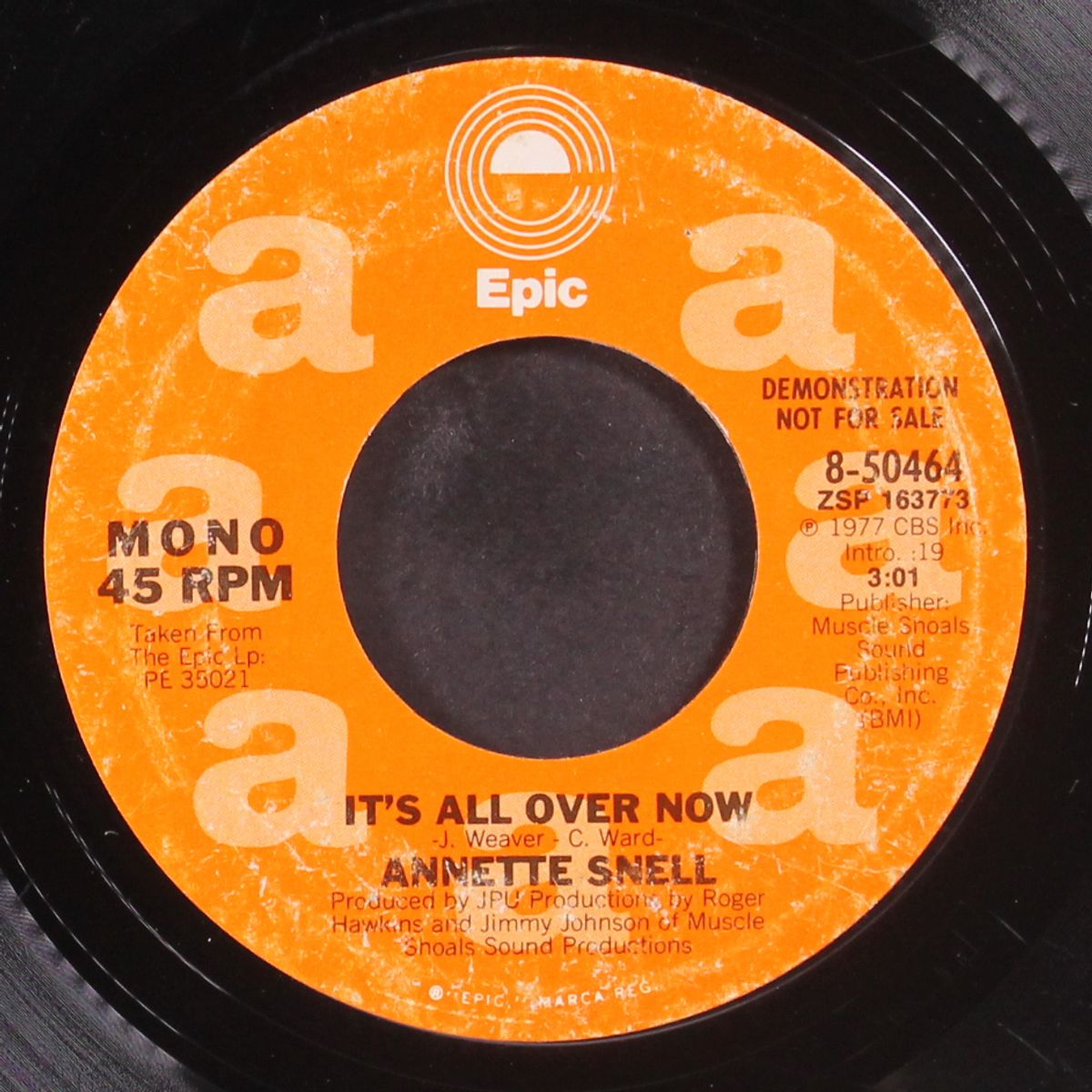 it's all over now / mono by ANNETTE SNELL